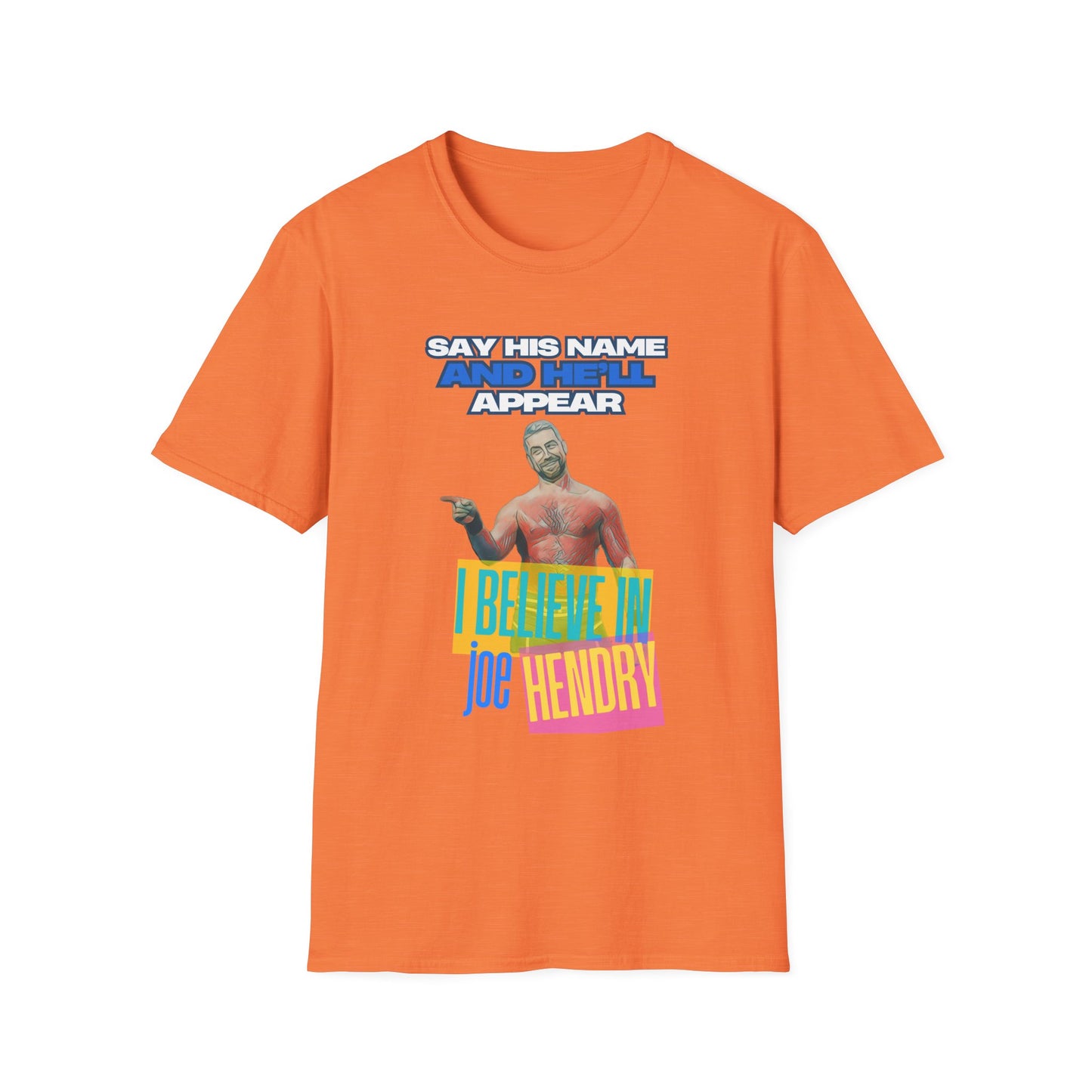 Homage to THE Joe Hendry, Pro Wrestling T-Shirt - Because The One Thing missing from Pro Wrestling is Pop Music!