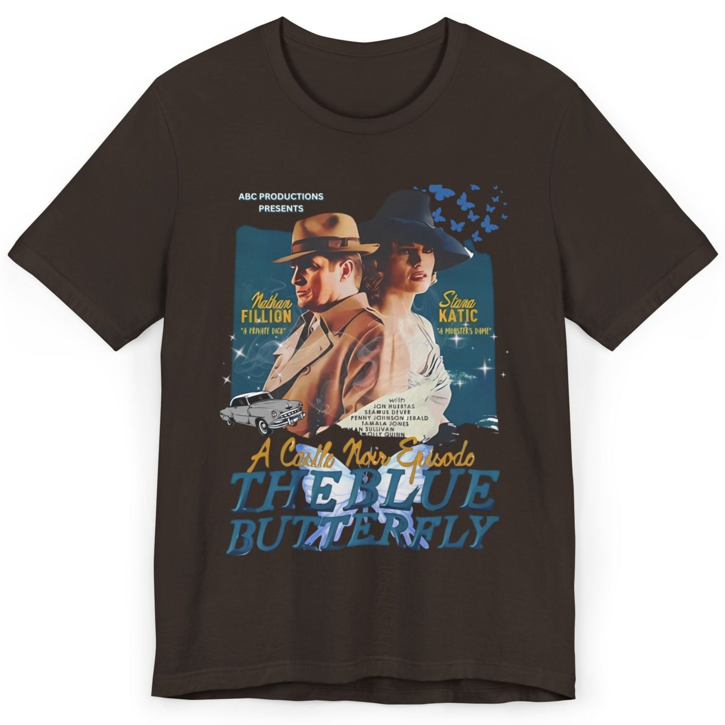 Castle TV Show Noir: The Blue Butterfly Episode T-Shirt β Retro Detective Fan Tee