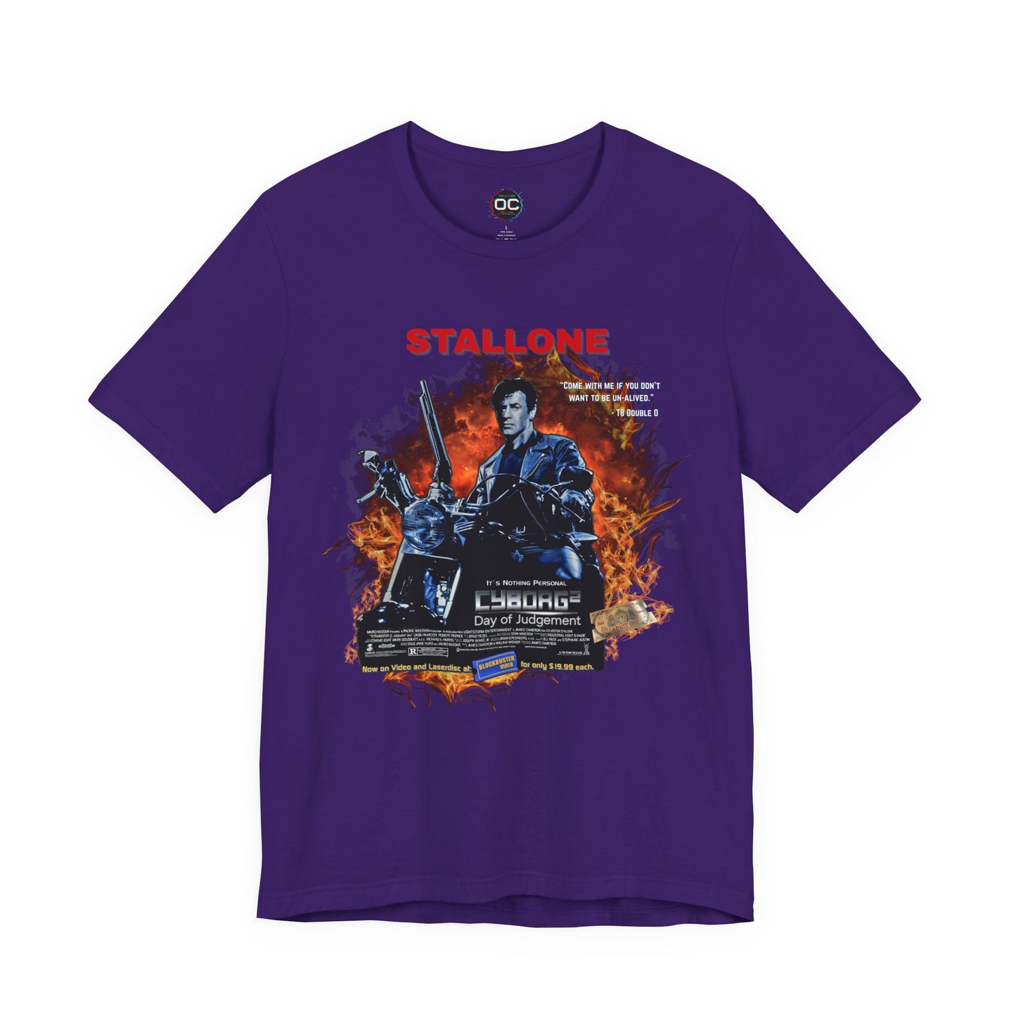 Stallone as The Terminator Tee – “Cyborg 2: Day of Judgement” Spoof Shirt
