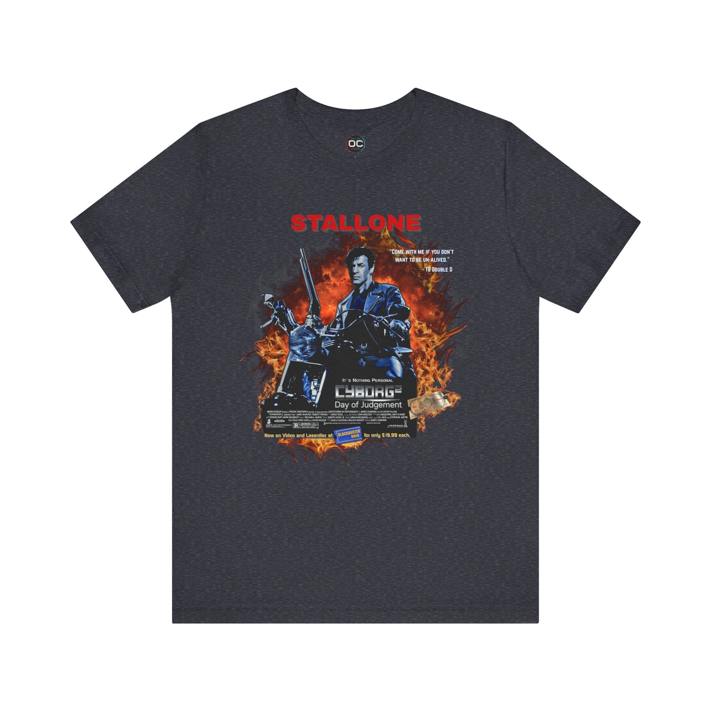 Stallone as The Terminator Tee – “Cyborg 2: Day of Judgement” Spoof Shirt