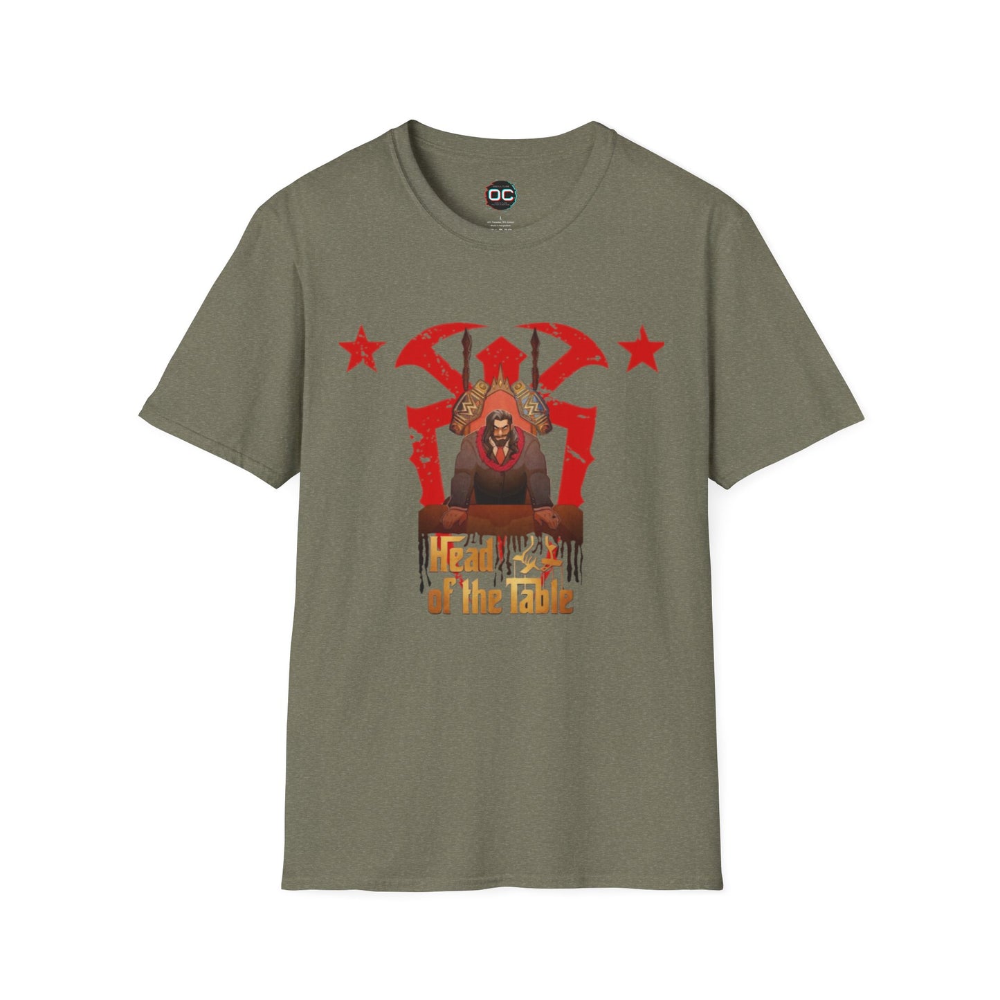 Head of the Table T-Shirt β Animated Roman Reigns in Suit | Bloodline Tribute Tee