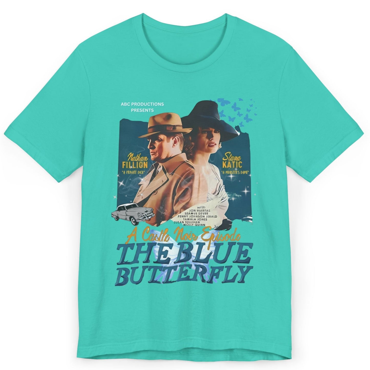 Castle TV Show Noir: The Blue Butterfly Episode T-Shirt β Retro Detective Fan Tee
