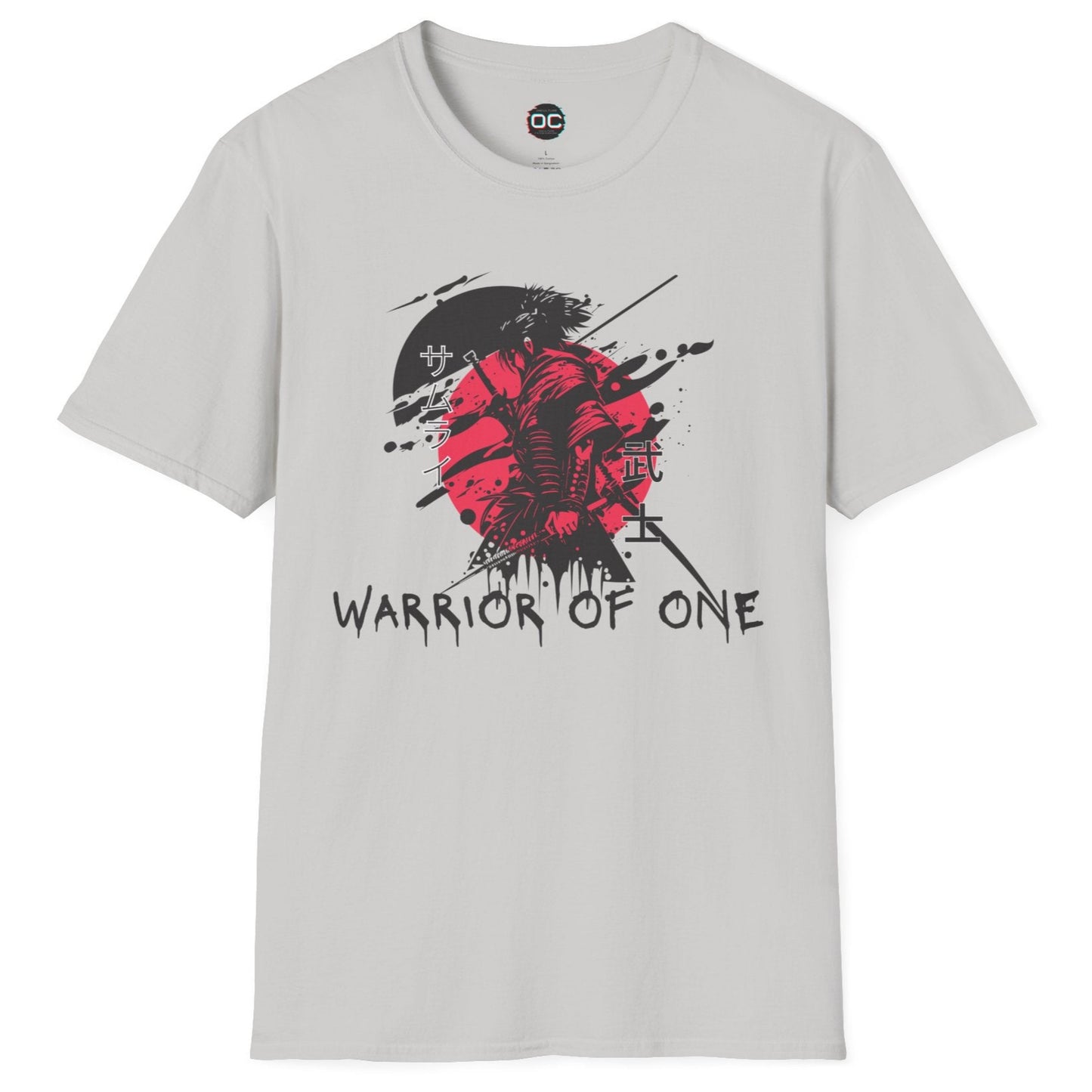 Warrior of One Samurai T-Shirt - Japanese Ink Splatter Art Tee
