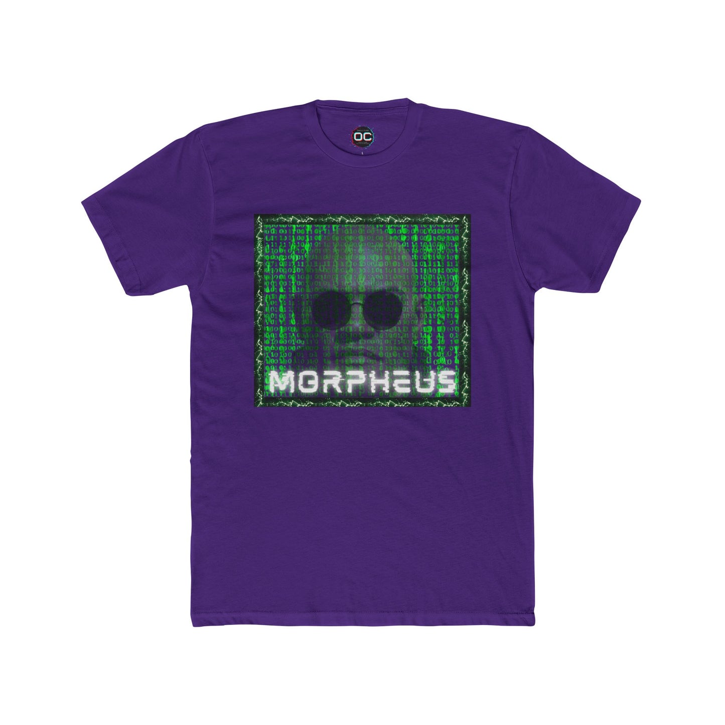 Morpheus Matrix T-Shirt - Green Code & Glasses Design