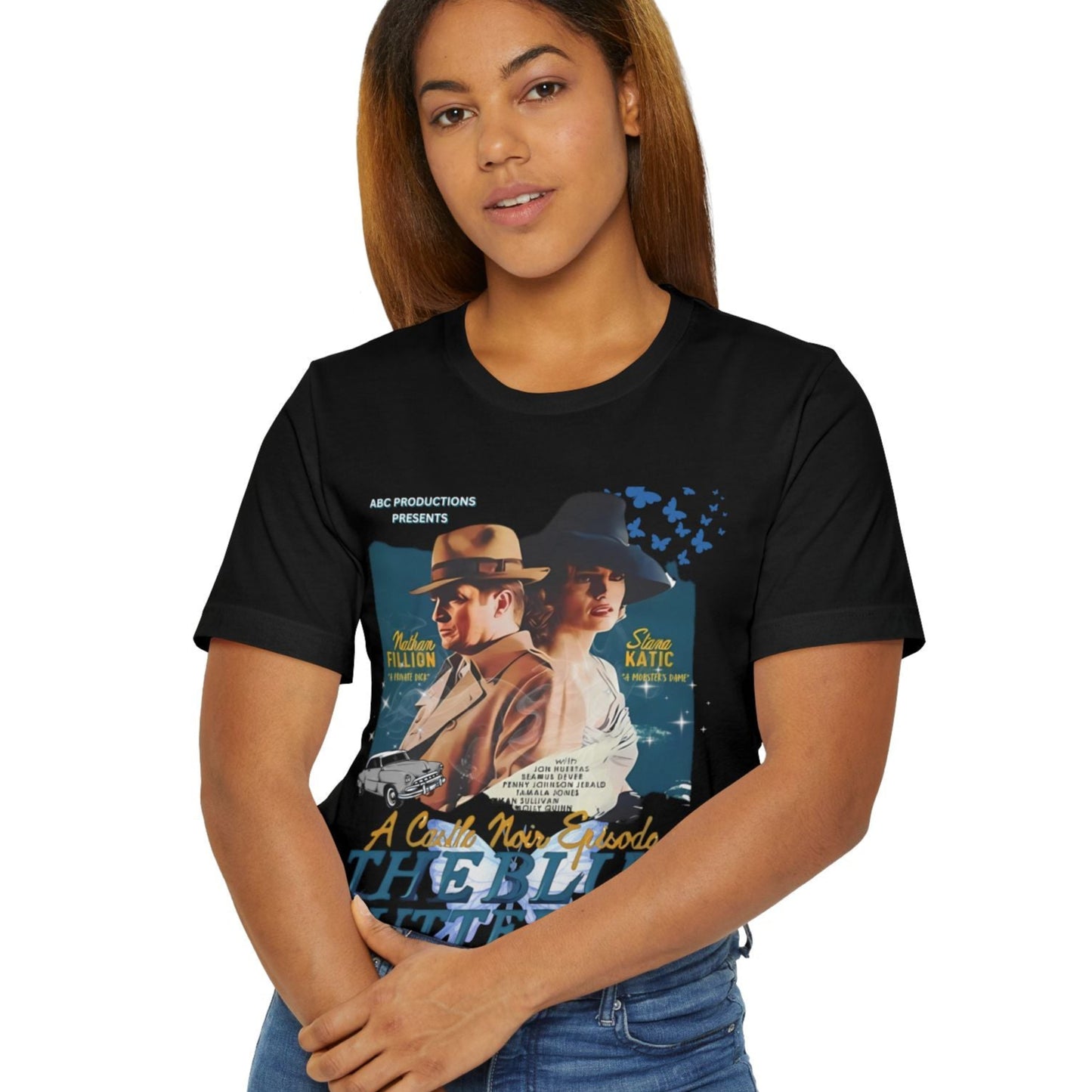 Castle TV Show Noir: The Blue Butterfly Episode T-Shirt β Retro Detective Fan Tee