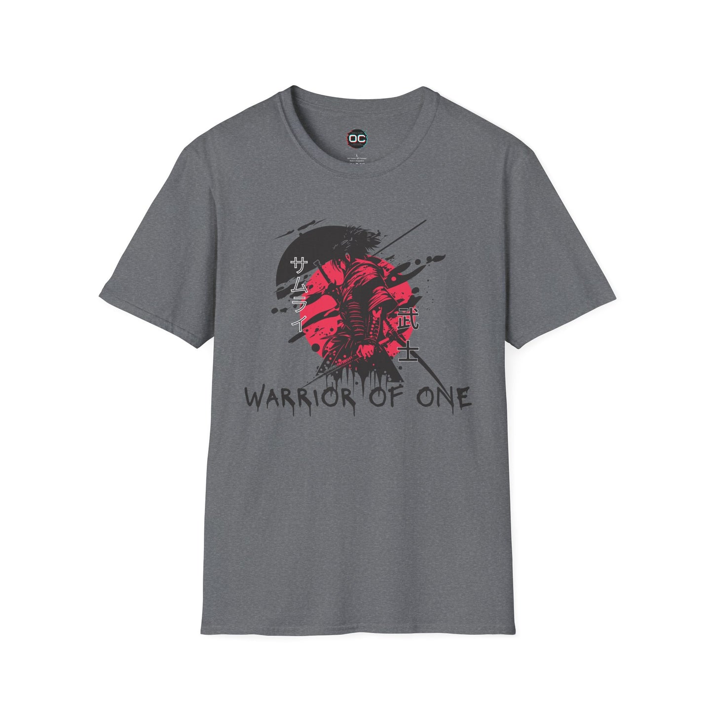 Warrior of One Samurai T-Shirt - Japanese Ink Splatter Art Tee