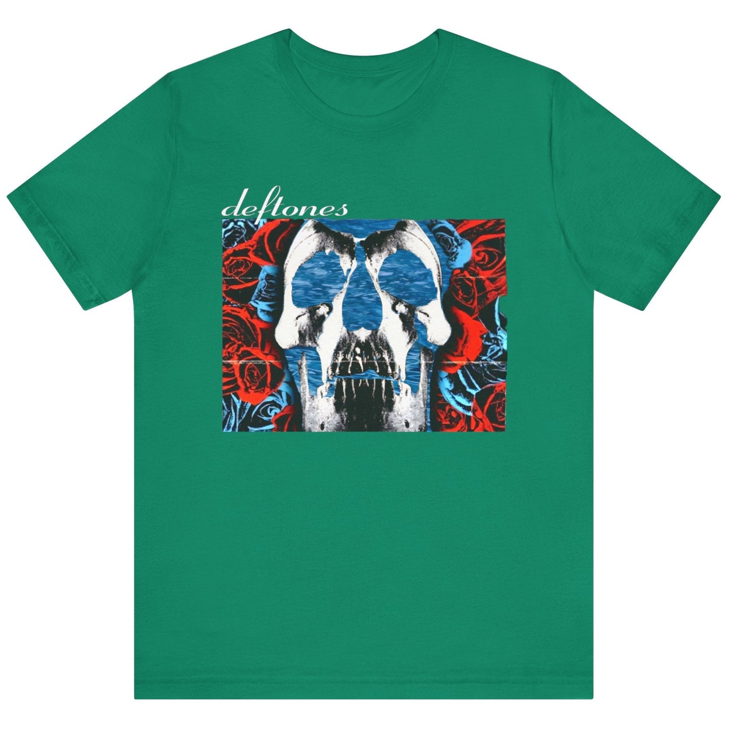 Deftones Self-Titled Tribute T-Shirt β Skull & Roses Floating in Water | Alt-Metal Fan Tee