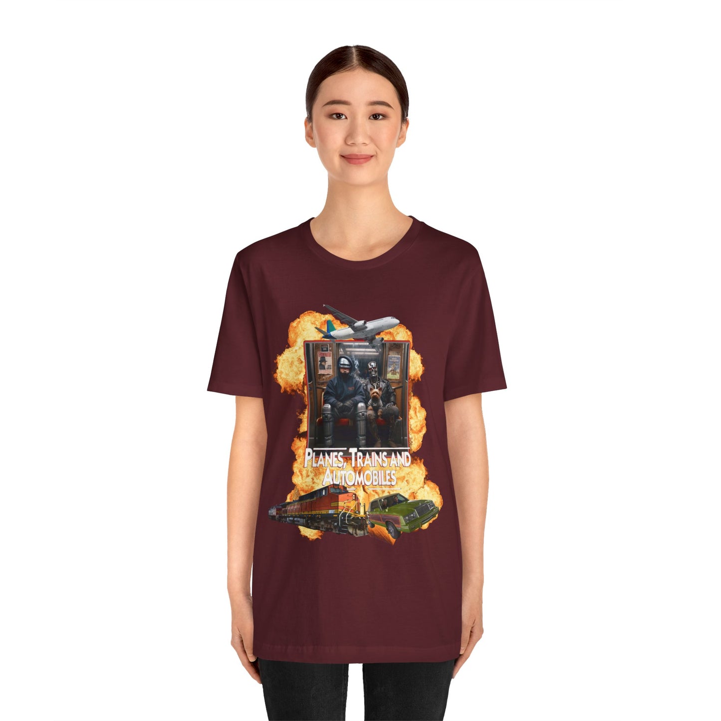 Planes, Trains & Cyborgs Tee – Robocop & Terminator Mashup T-Shirt