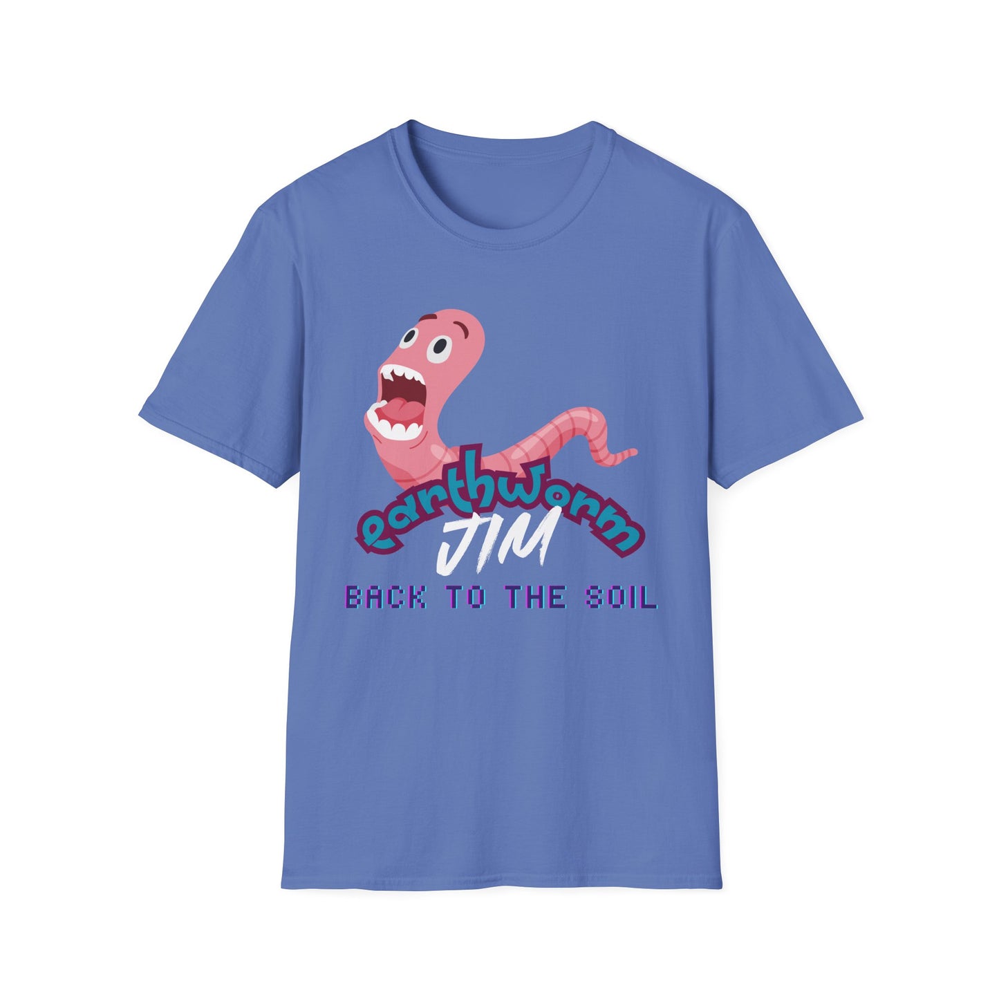 Jim The Earthworm T-Shirt - "Back to the Soil" Funny Video Game Design for Gamers & Fans