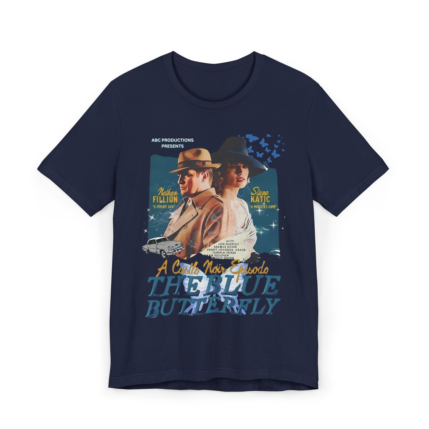 Castle TV Show Noir: The Blue Butterfly Episode T-Shirt β Retro Detective Fan Tee