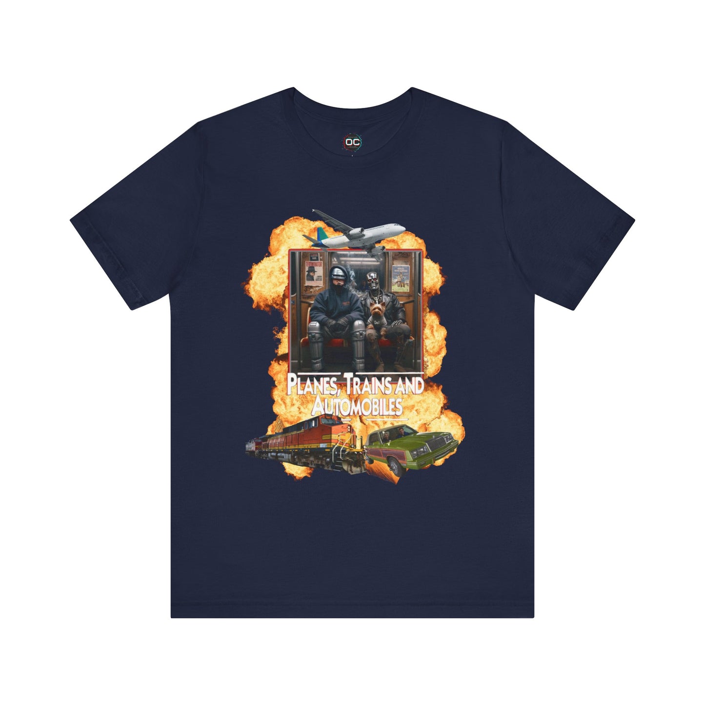 Planes, Trains & Cyborgs Tee – Robocop & Terminator Mashup T-Shirt
