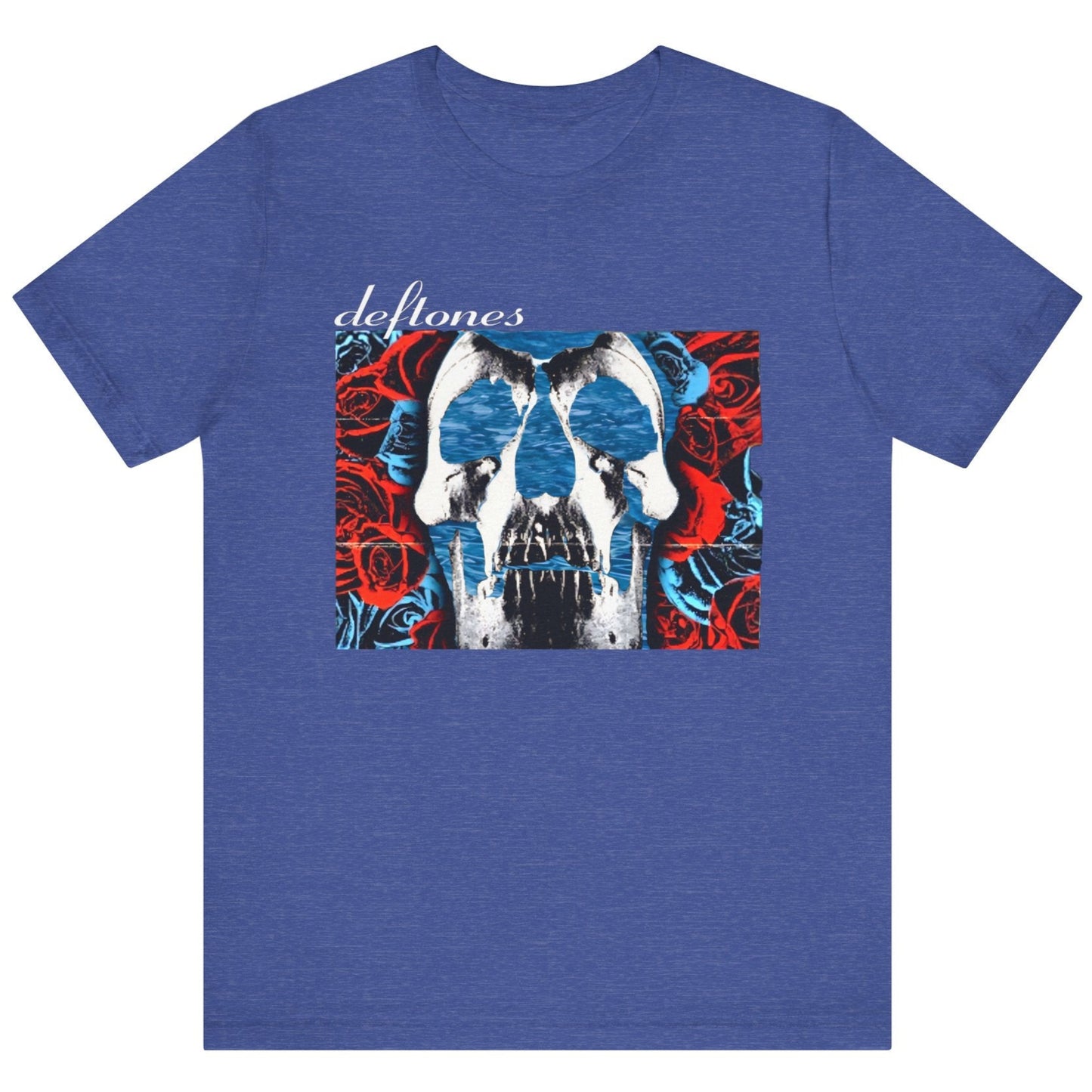 Deftones Self-Titled Tribute T-Shirt β Skull & Roses Floating in Water | Alt-Metal Fan Tee