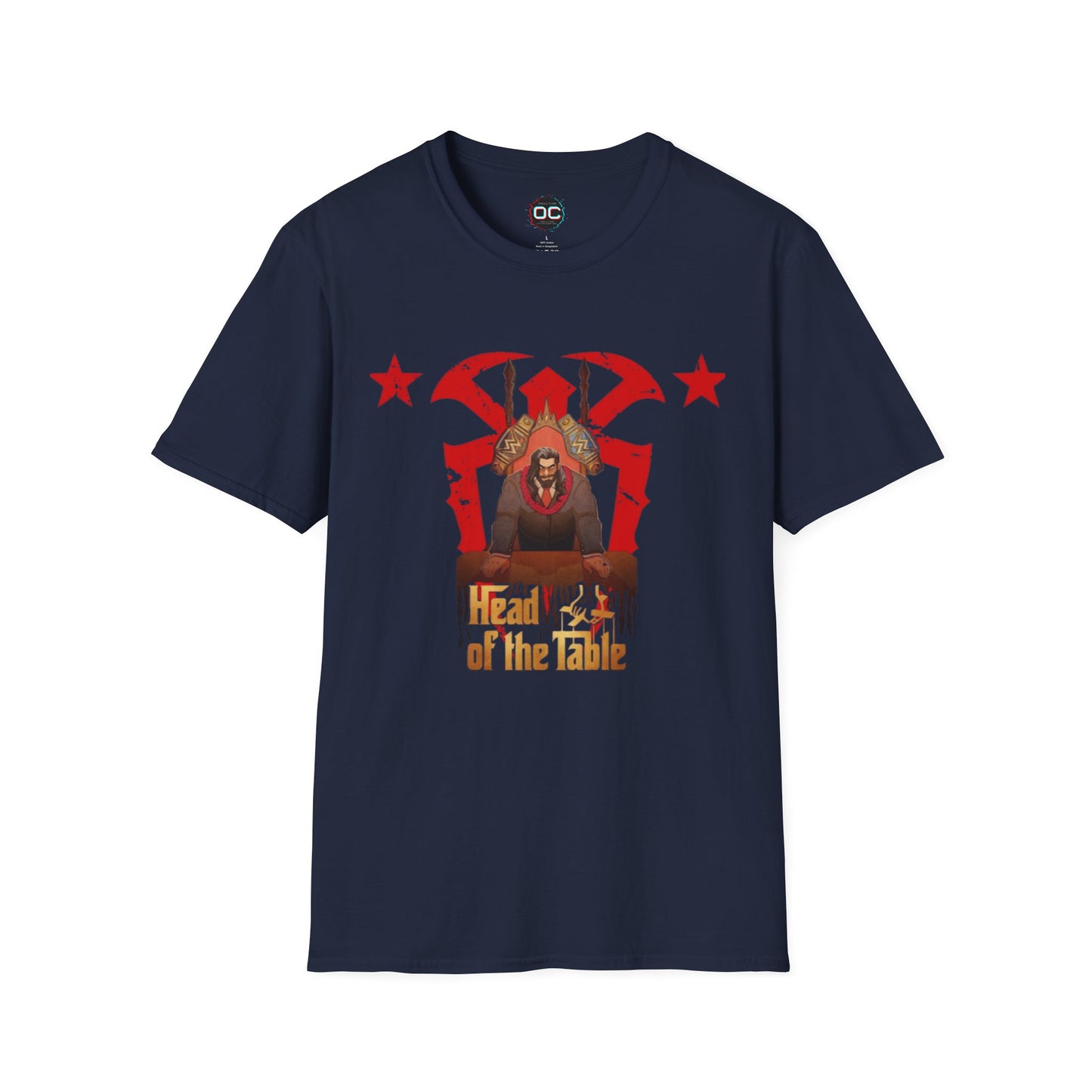 Head of the Table T-Shirt β Animated Roman Reigns in Suit | Bloodline Tribute Tee