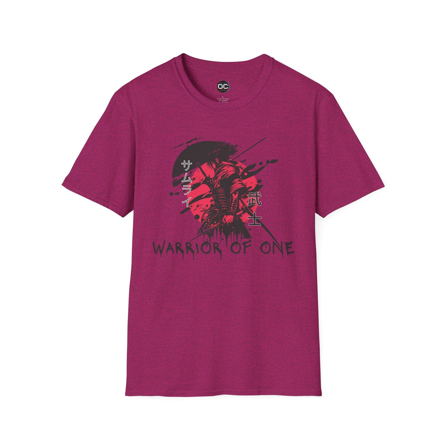 Warrior of One Samurai T-Shirt - Japanese Ink Splatter Art Tee