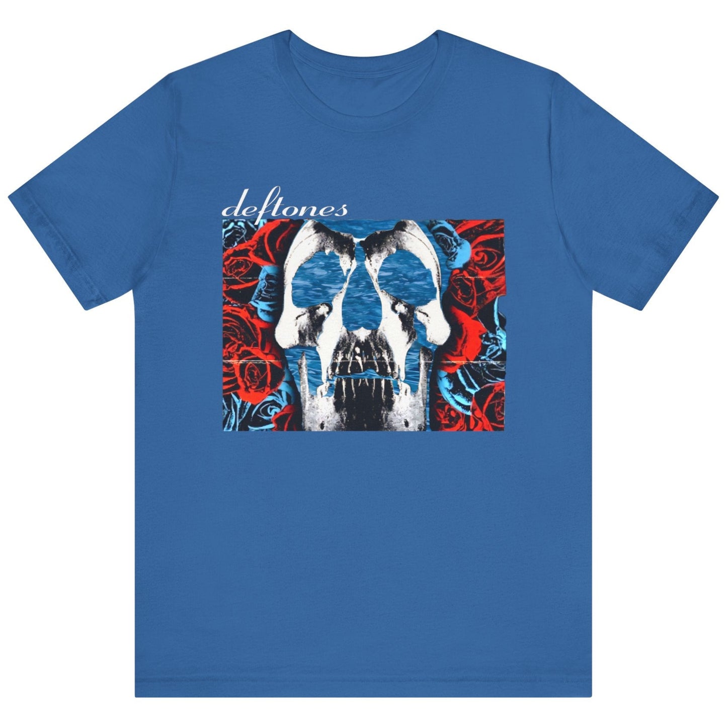 Deftones Self-Titled Tribute T-Shirt β Skull & Roses Floating in Water | Alt-Metal Fan Tee