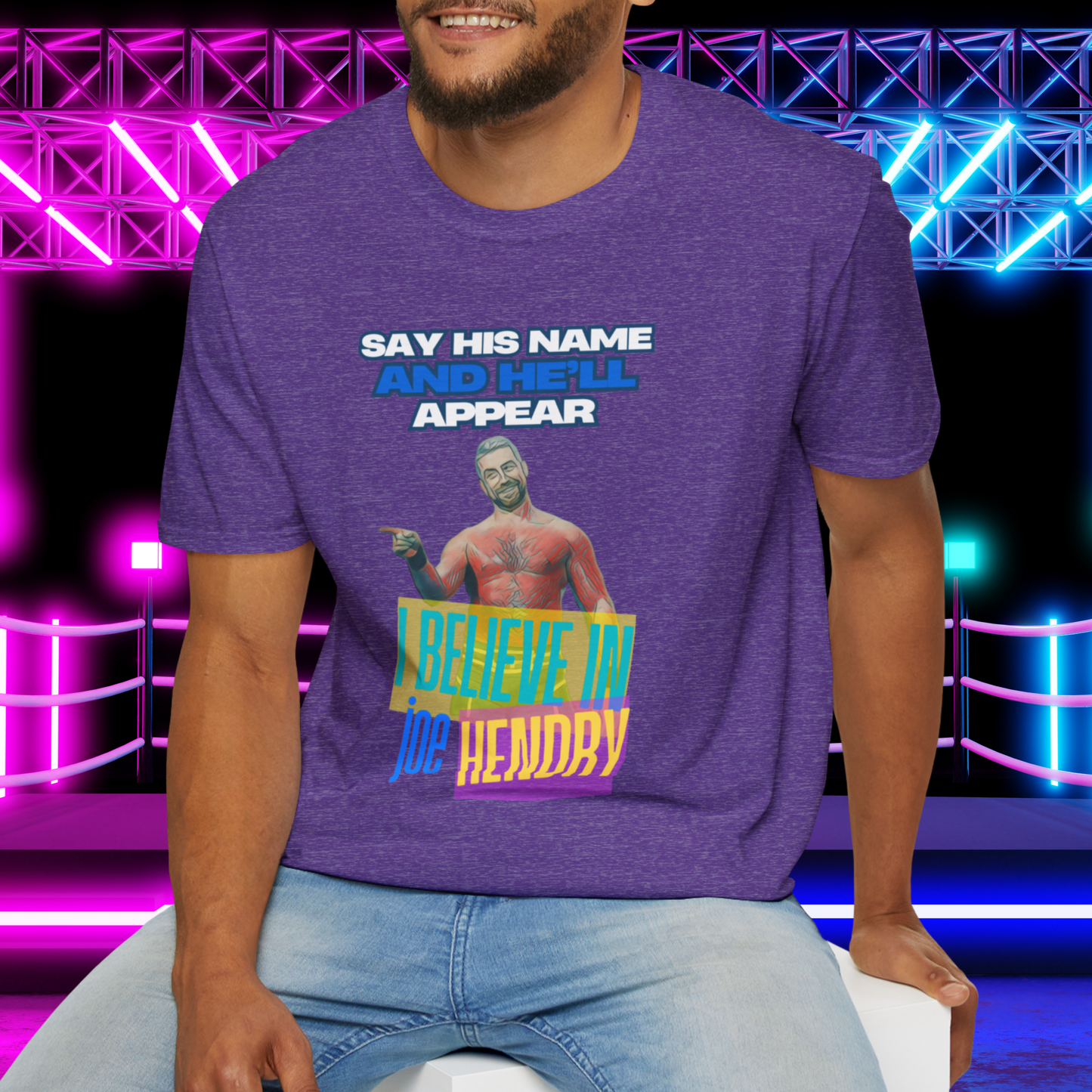 Homage to THE Joe Hendry, Pro Wrestling T-Shirt - Because The One Thing missing from Pro Wrestling is Pop Music!