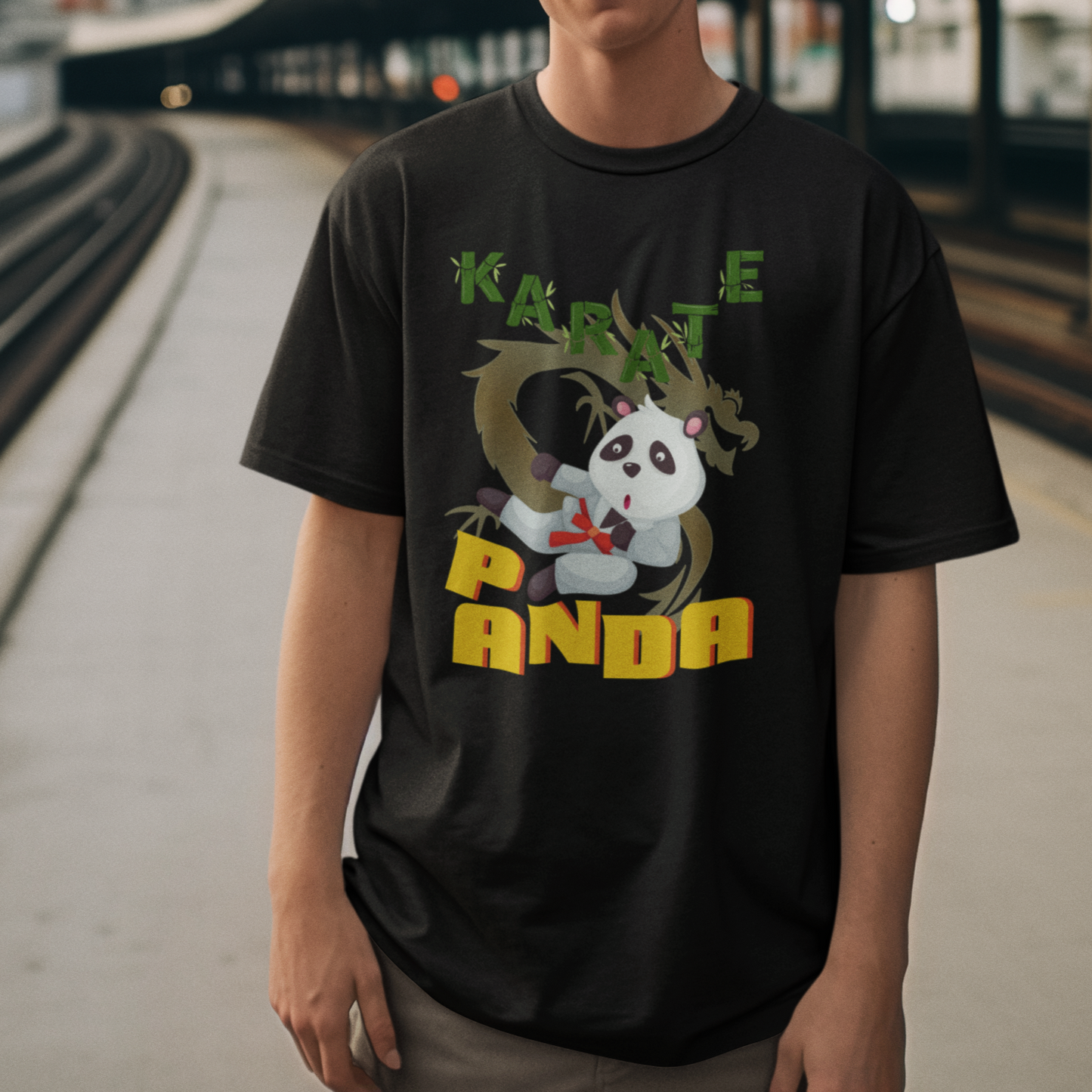 Karate Panda T-Shirt – Unleash Your Inner Martial Artist with a Punch of Humor!