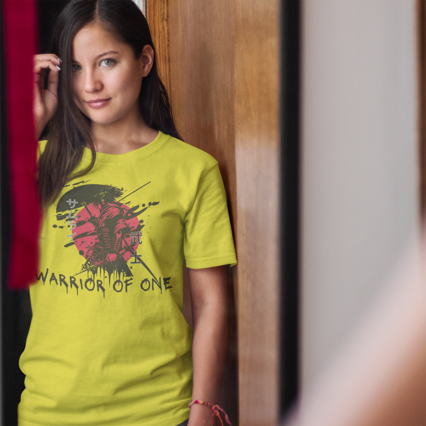 Warrior of One Samurai T-Shirt - Japanese Ink Splatter Art Tee