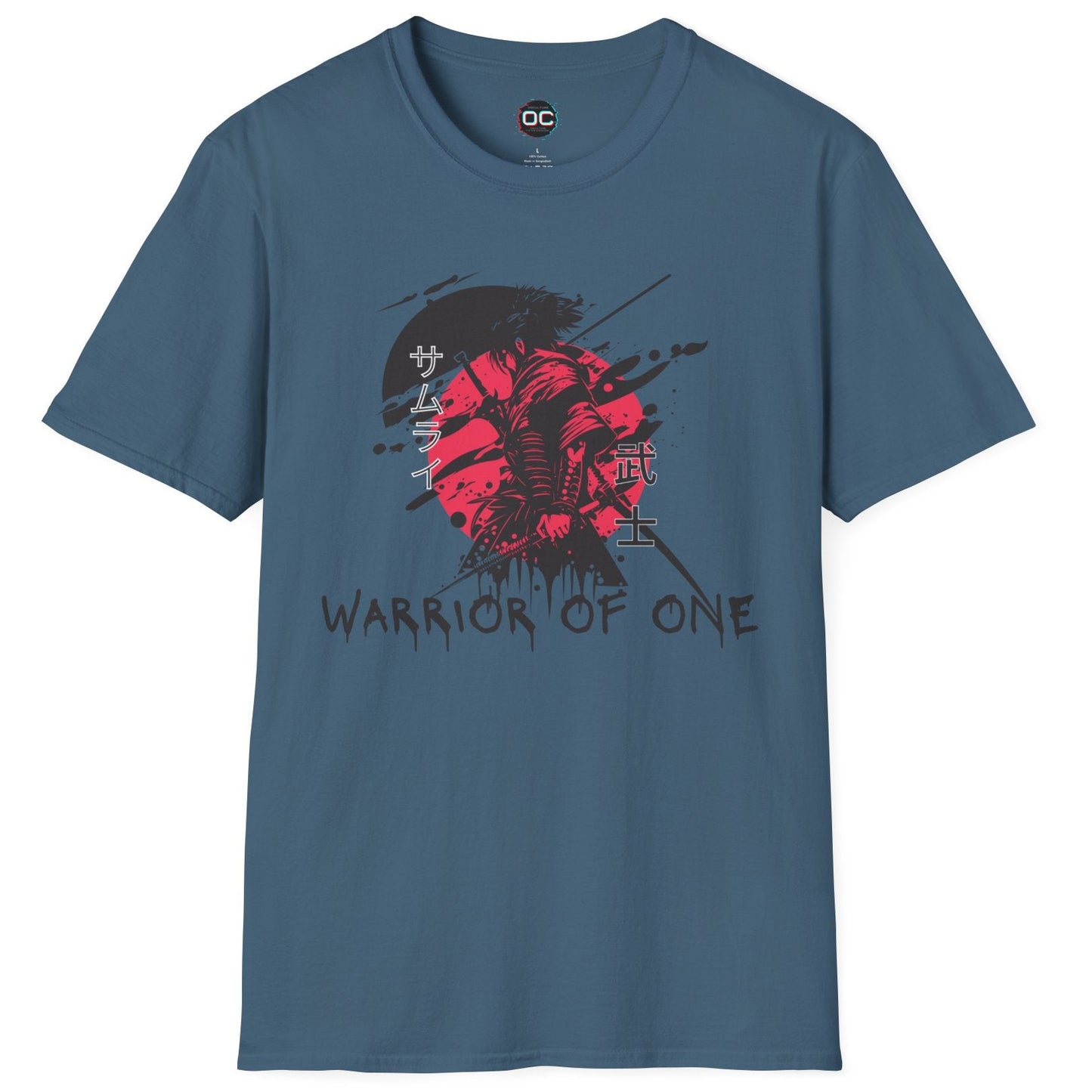 Warrior of One Samurai T-Shirt - Japanese Ink Splatter Art Tee