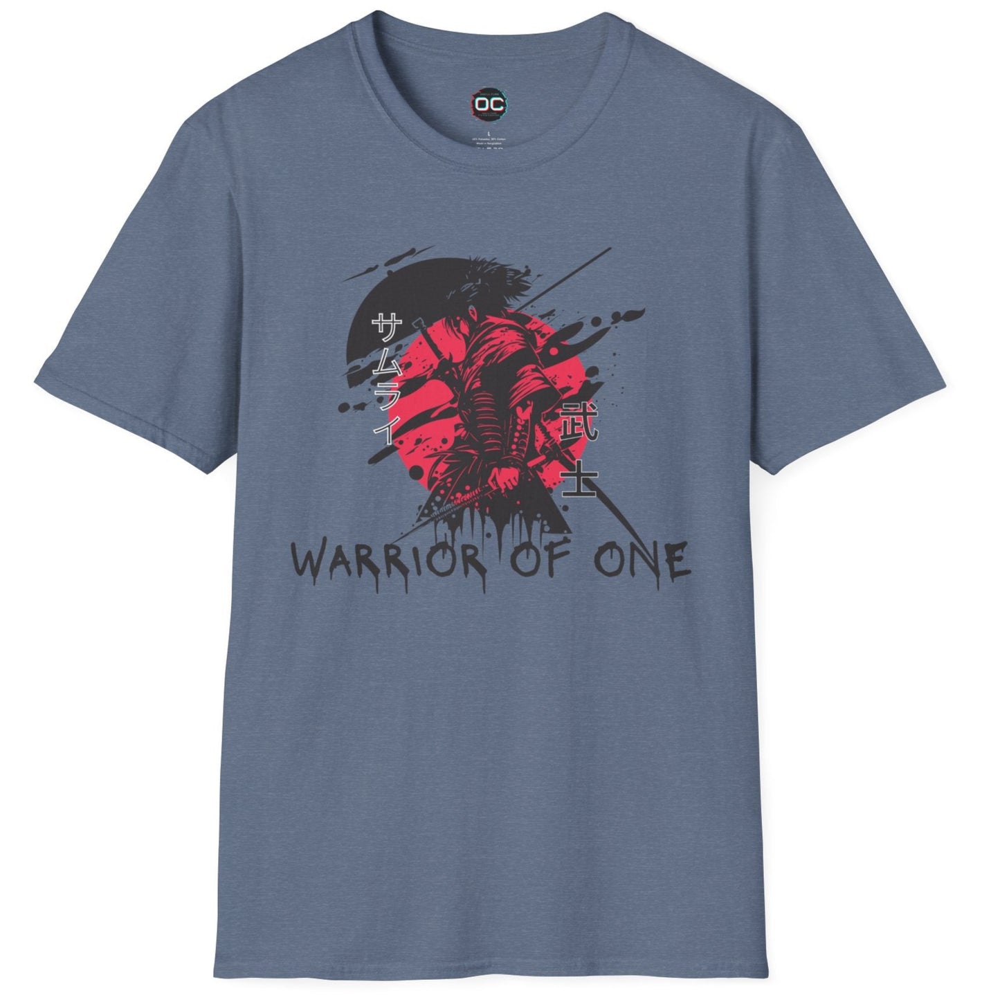 Warrior of One Samurai T-Shirt - Japanese Ink Splatter Art Tee