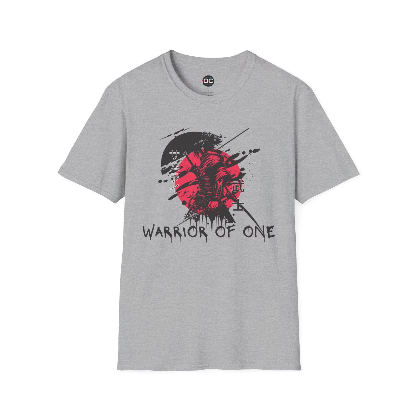 Warrior of One Samurai T-Shirt - Japanese Ink Splatter Art Tee