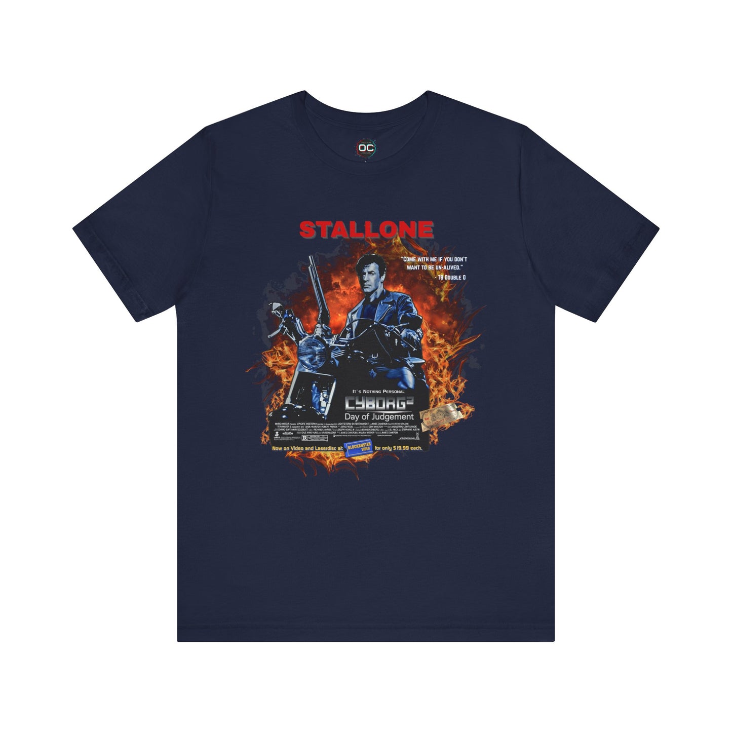 Stallone as The Terminator Tee – “Cyborg 2: Day of Judgement” Spoof Shirt