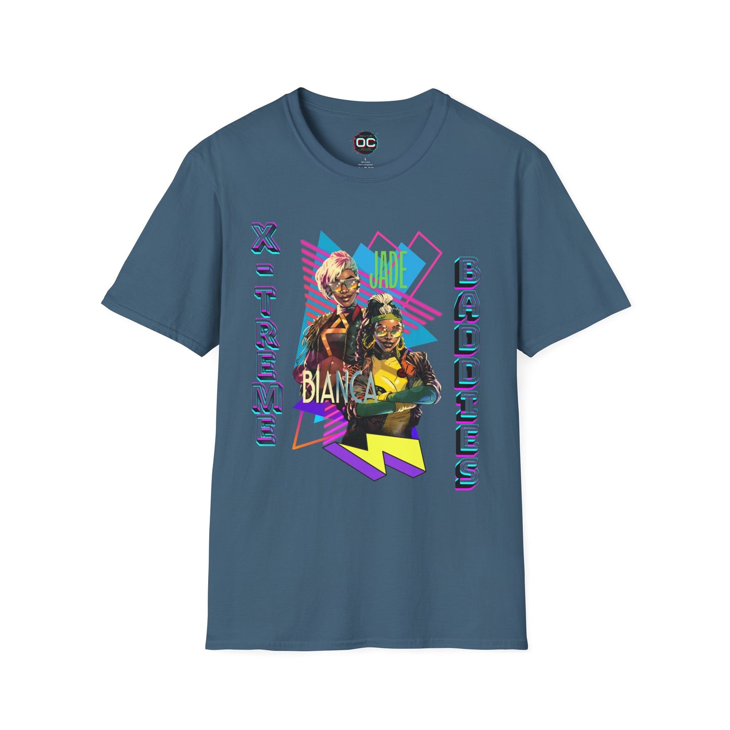 Jade Cargill & Bianca Belair Superhero Tee – 90s Xtreme Baddies Tag Team Tribute