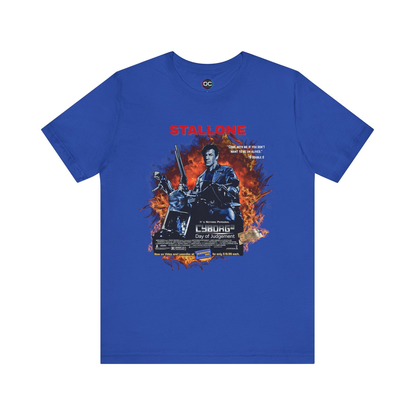 Stallone as The Terminator Tee – “Cyborg 2: Day of Judgement” Spoof Shirt