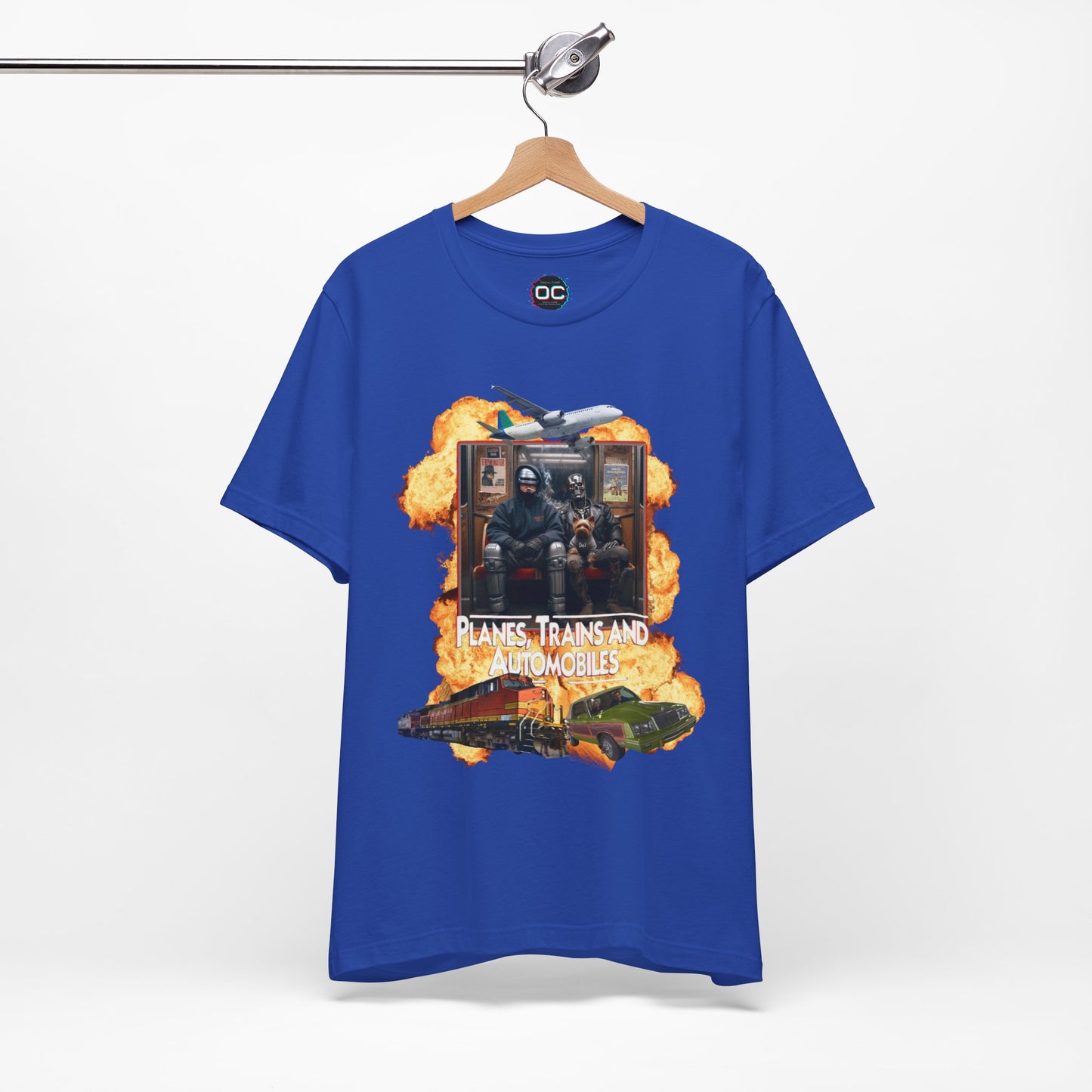 Planes, Trains & Cyborgs Tee – Robocop & Terminator Mashup T-Shirt