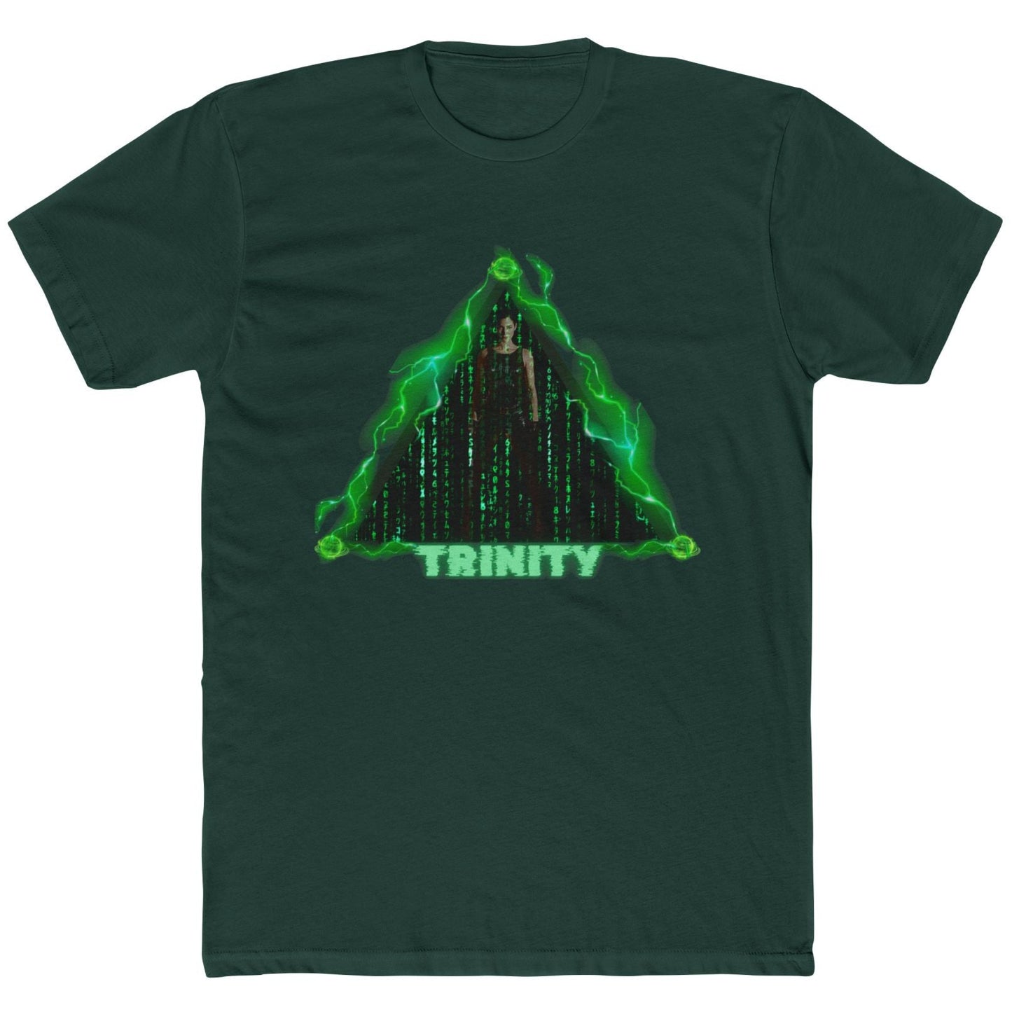 Trinity Matrix Unisex Cotton Crew Tee, Cyberpunk Graphic Tee, Retro Movie T-Shirt, Gift for Fans, Cool Streetwear
