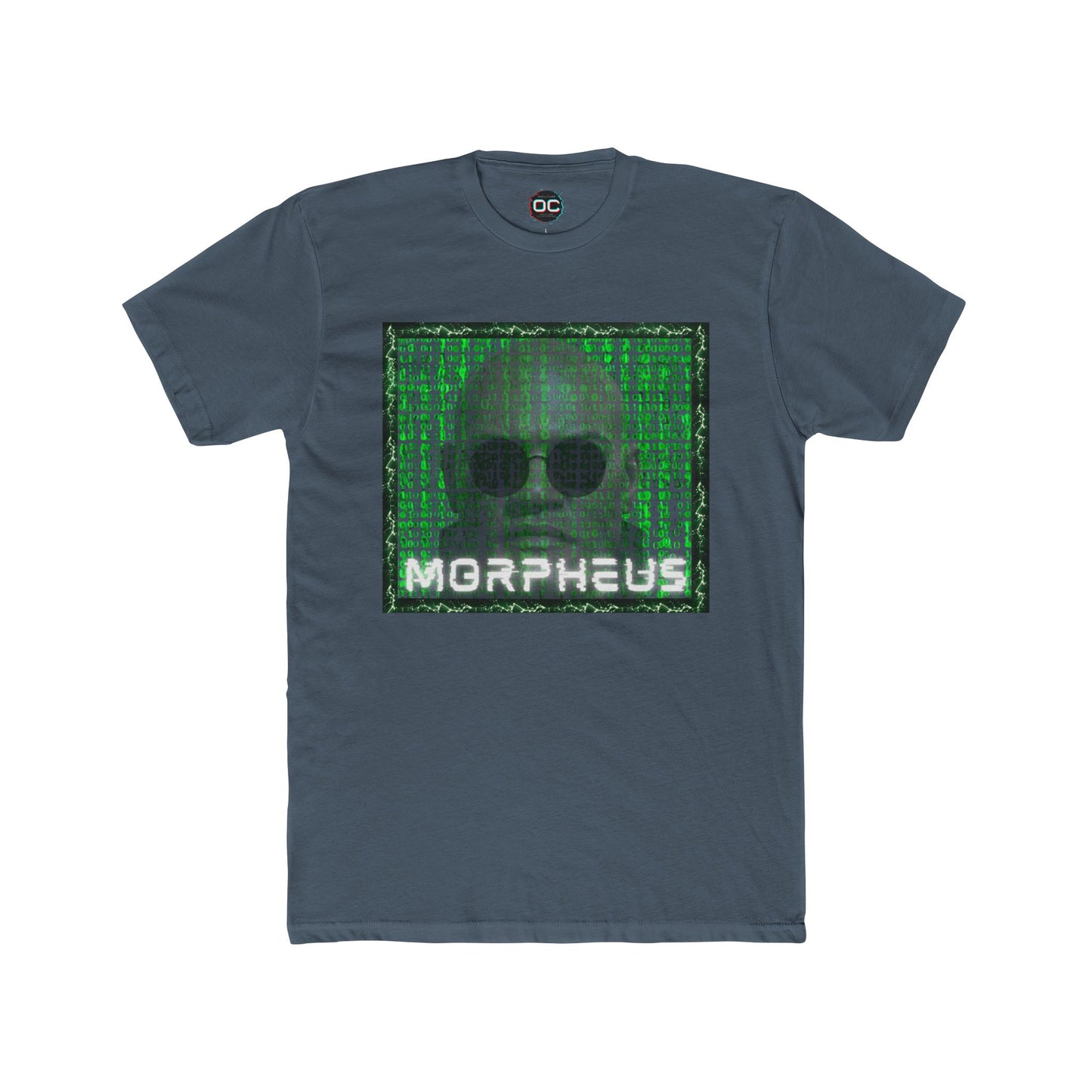 Morpheus Matrix T-Shirt - Green Code & Glasses Design