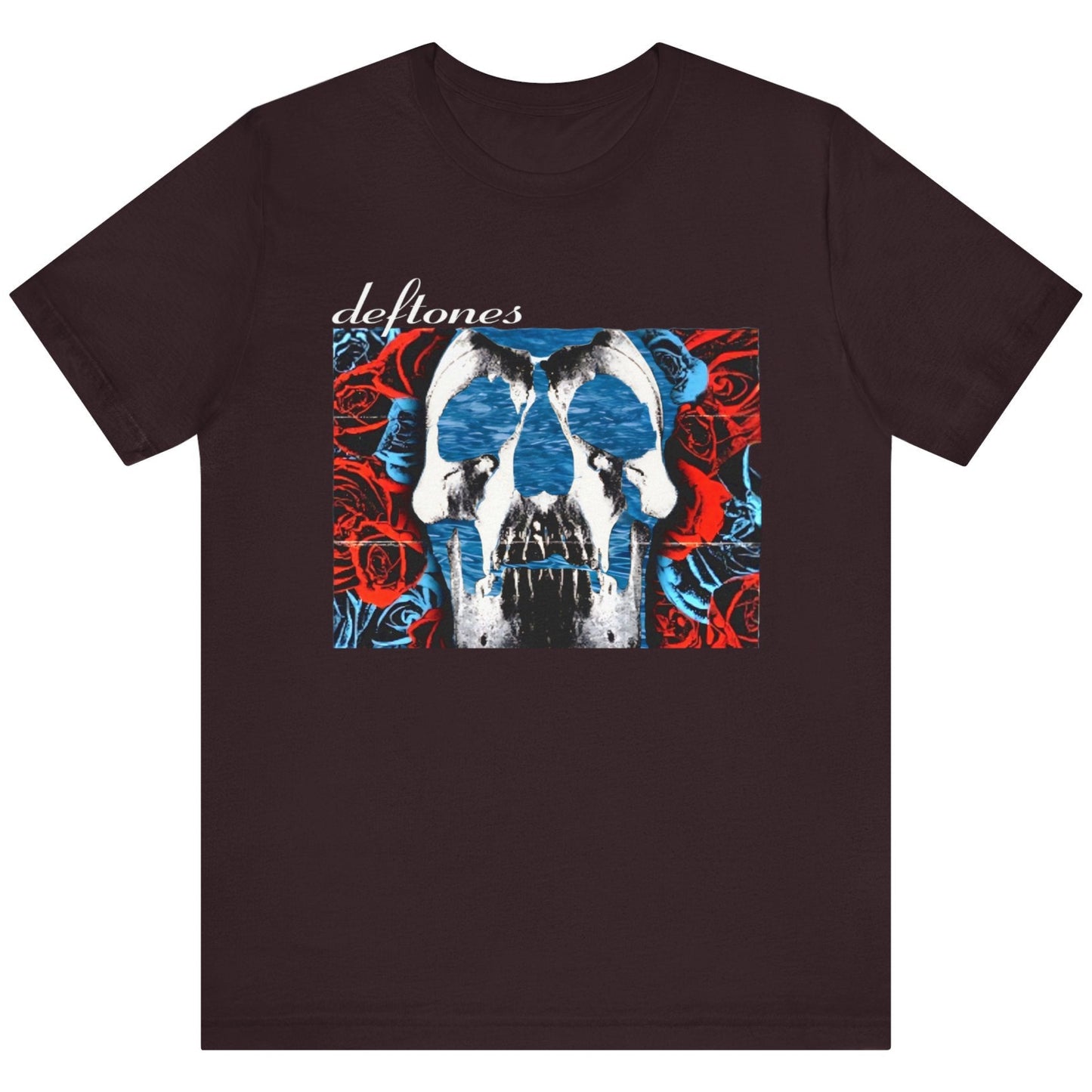 Deftones Self-Titled Tribute T-Shirt β Skull & Roses Floating in Water | Alt-Metal Fan Tee