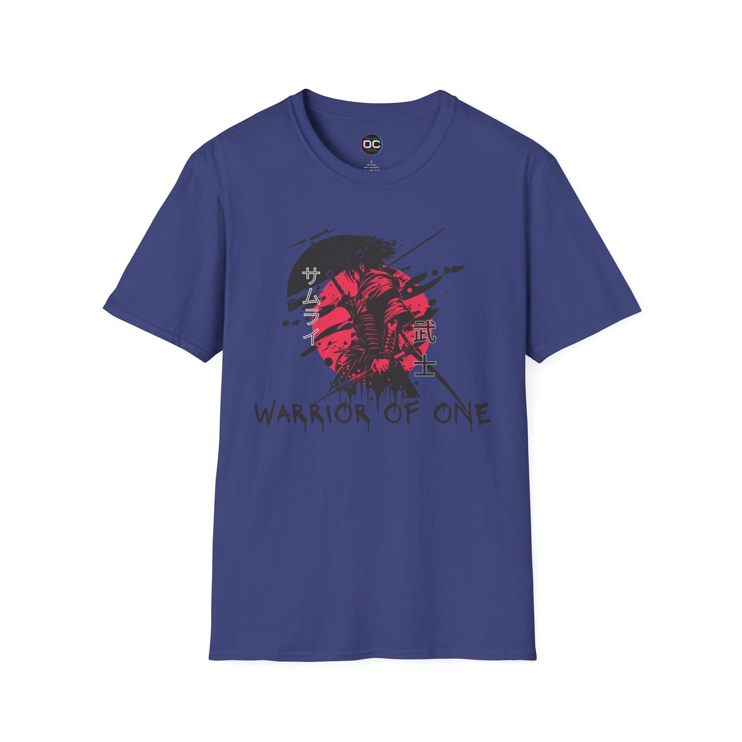 Warrior of One Samurai T-Shirt - Japanese Ink Splatter Art Tee