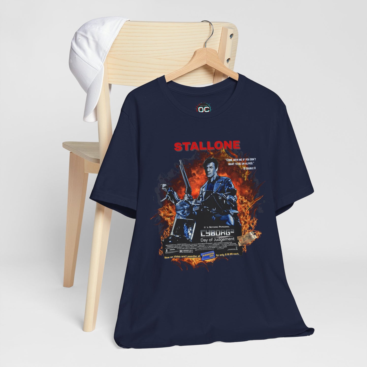 Stallone as The Terminator Tee – “Cyborg 2: Day of Judgement” Spoof Shirt