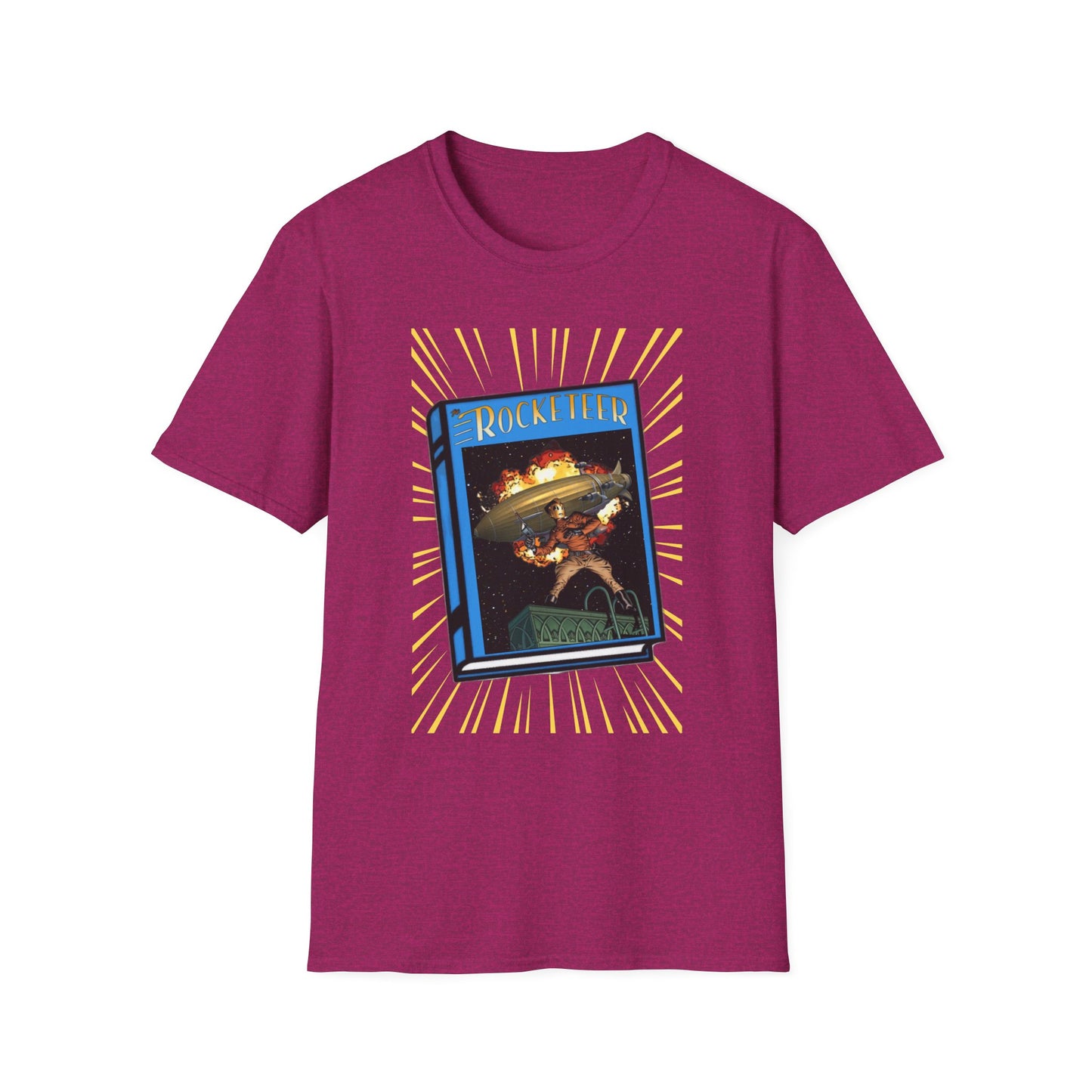 The Rocketeer Tribute Tee – Vintage Book Cover Blast-Off Edition