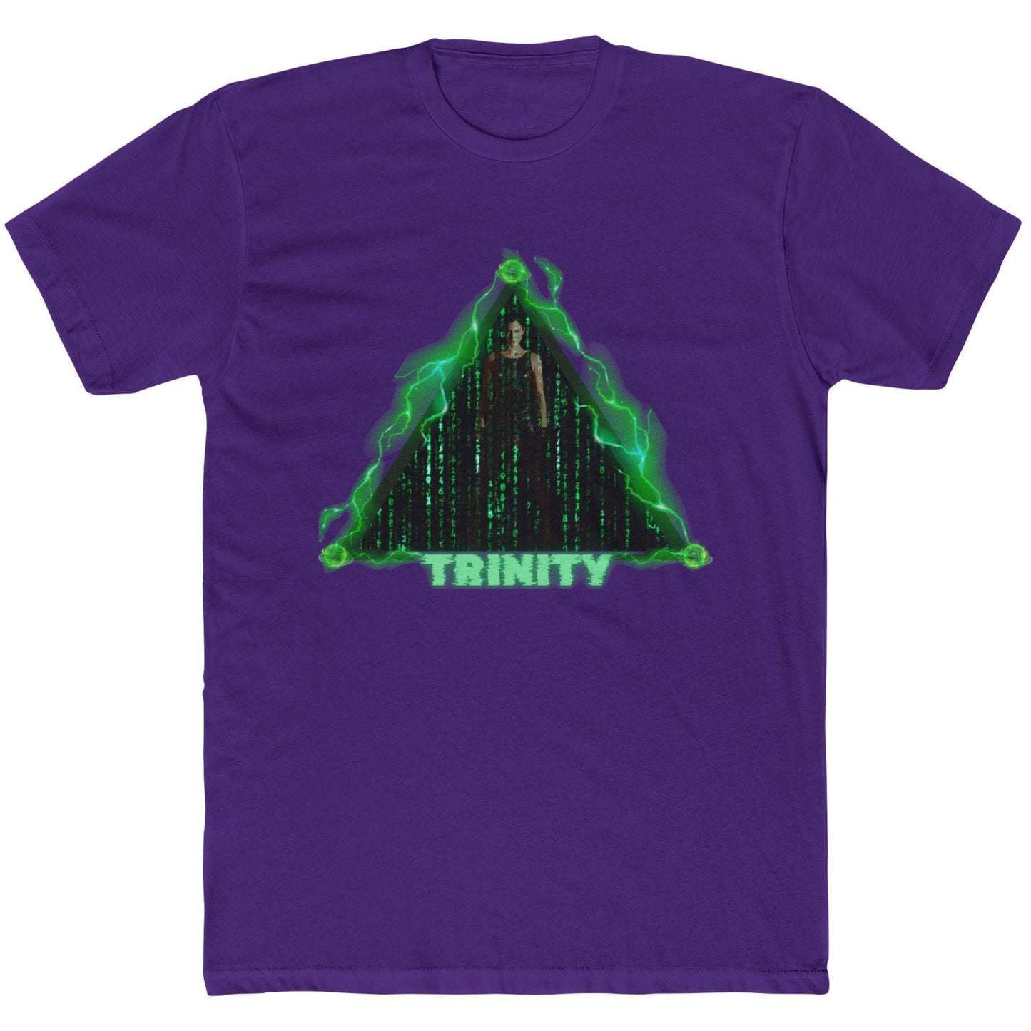 Trinity Matrix Unisex Cotton Crew Tee, Cyberpunk Graphic Tee, Retro Movie T-Shirt, Gift for Fans, Cool Streetwear