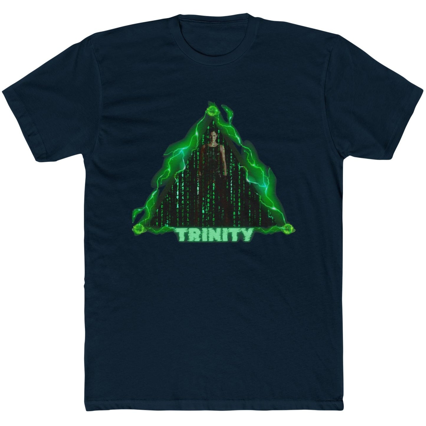 Trinity Matrix Unisex Cotton Crew Tee, Cyberpunk Graphic Tee, Retro Movie T-Shirt, Gift for Fans, Cool Streetwear