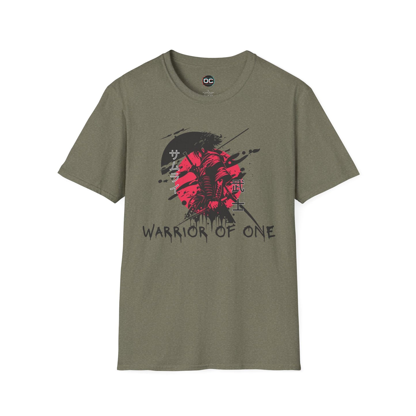 Warrior of One Samurai T-Shirt - Japanese Ink Splatter Art Tee