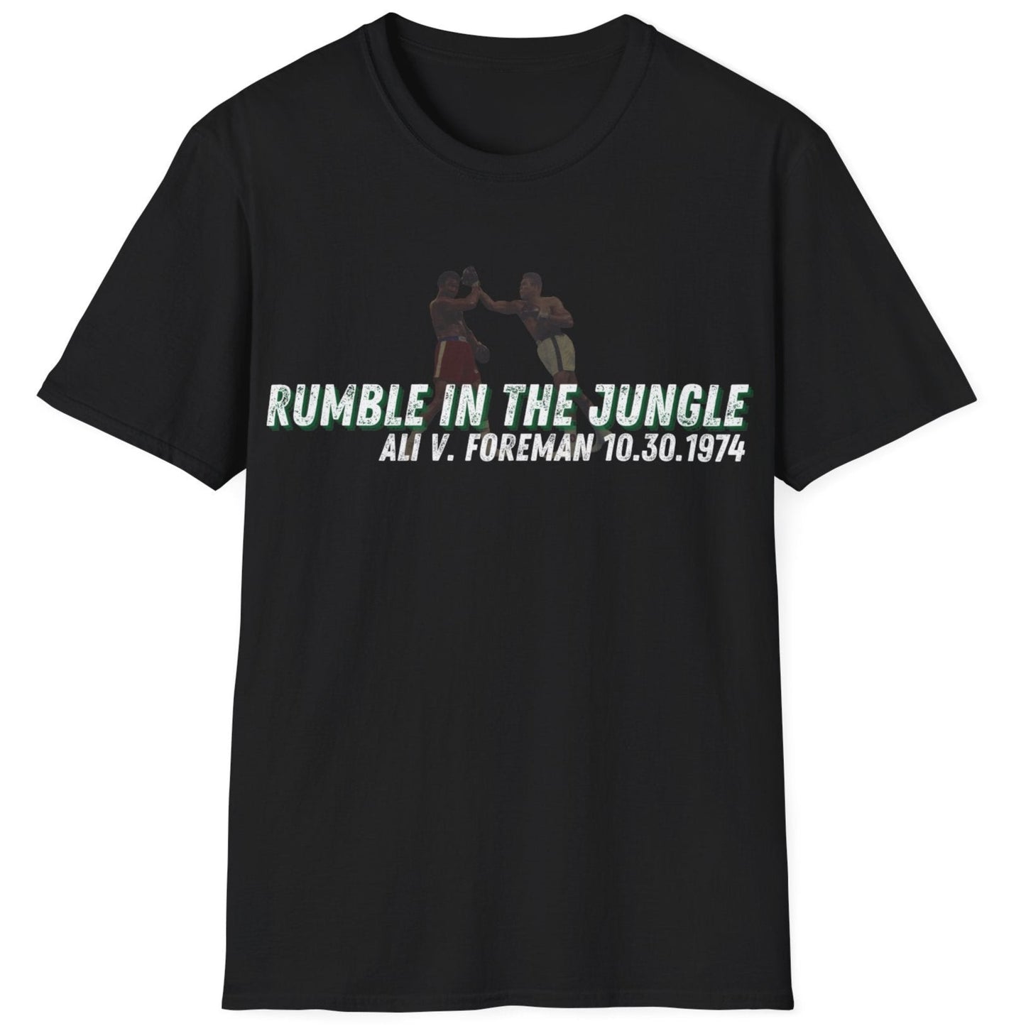 Ali vs Foreman "Rumble in the Jungle" Homage Boxing T-Shirt