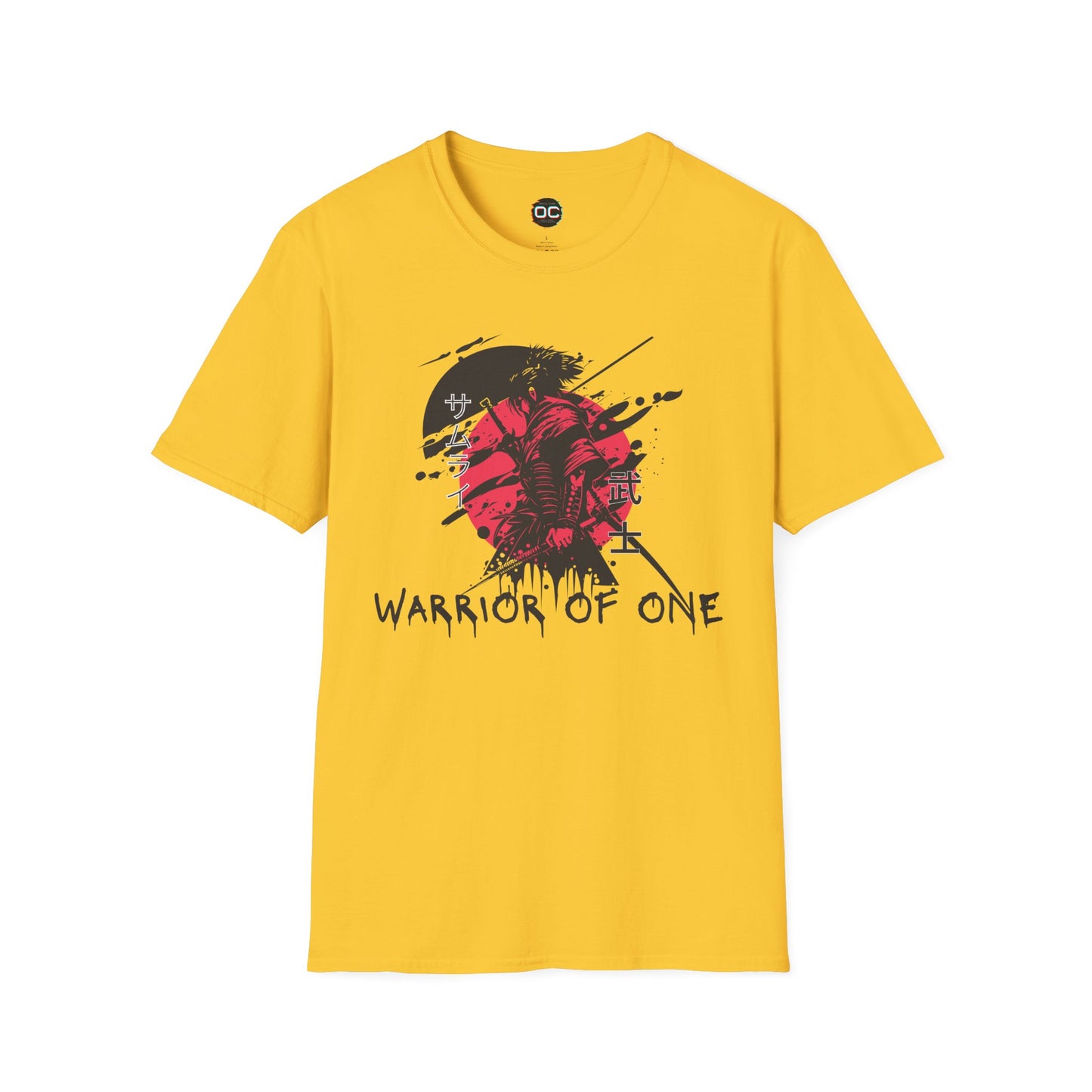 Warrior of One Samurai T-Shirt - Japanese Ink Splatter Art Tee