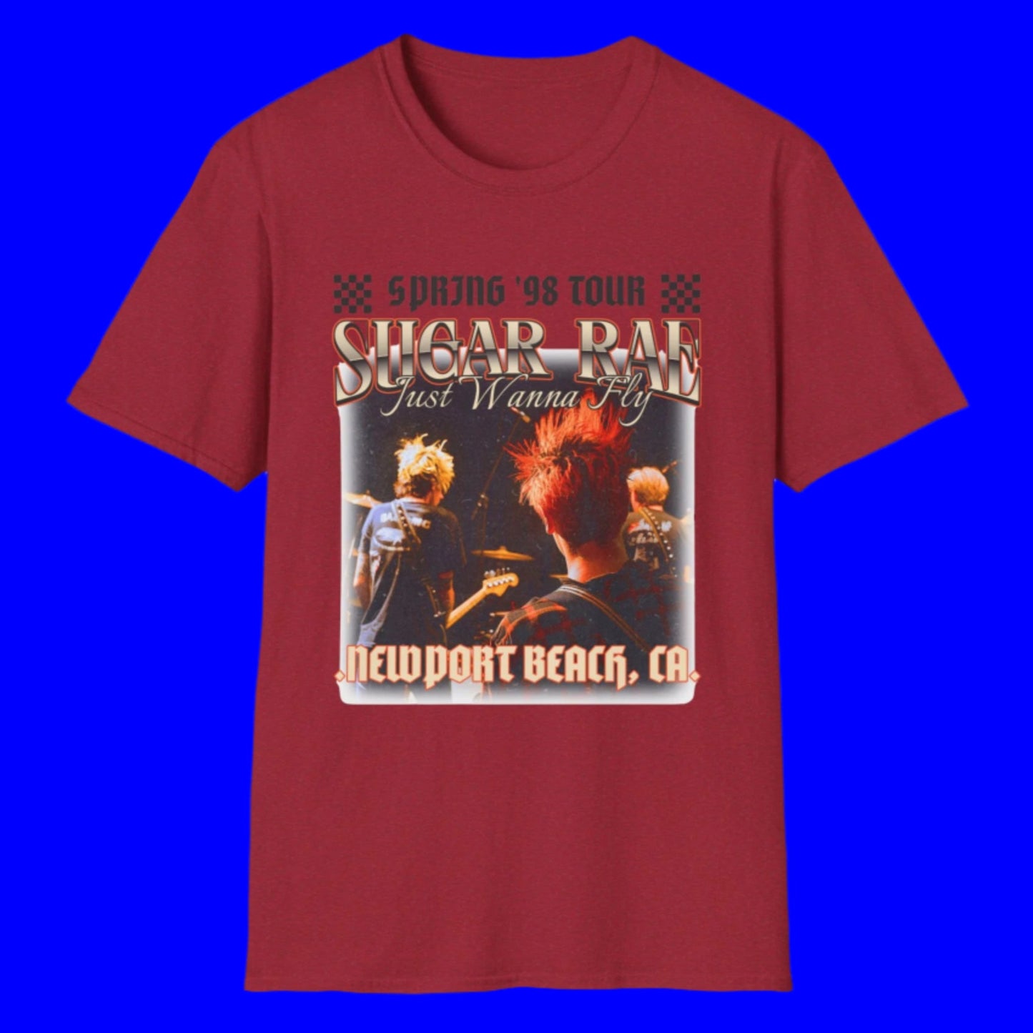 Sugar Rae: Spring '98 Tour T-Shirt β Funny Sugar Ray Band Parody Tee | 90s Concert Spoof Design