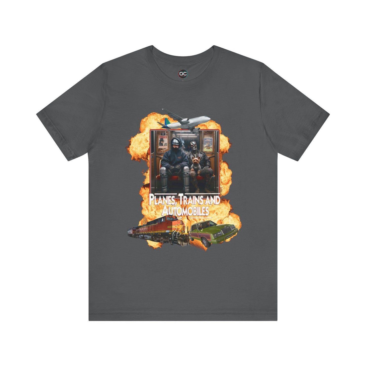 Planes, Trains & Cyborgs Tee – Robocop & Terminator Mashup T-Shirt