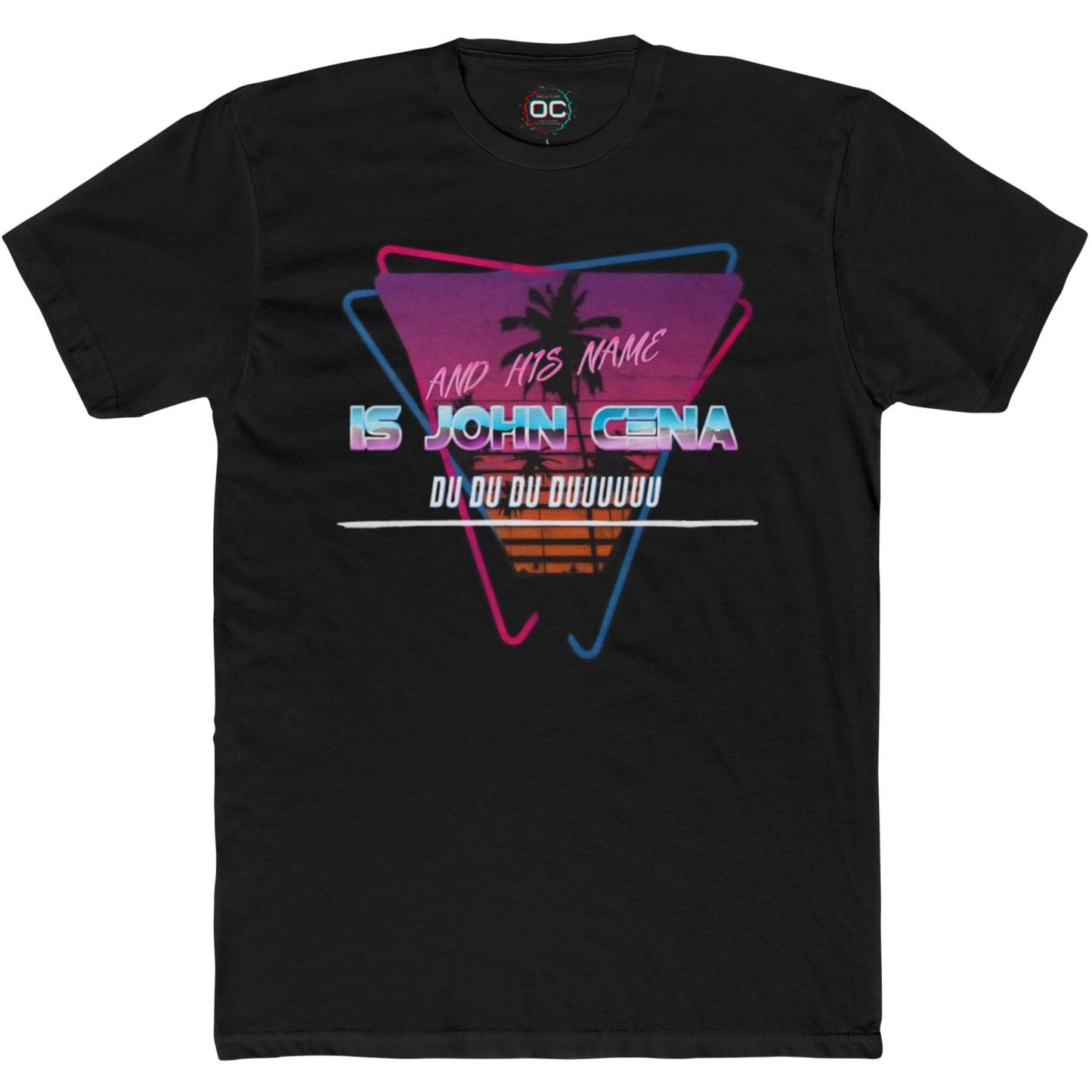 John Cena Meme T-Shirt - Retro 80s 'And His Name Is' Design | An IWC Inspired Funny Wrestling Tee