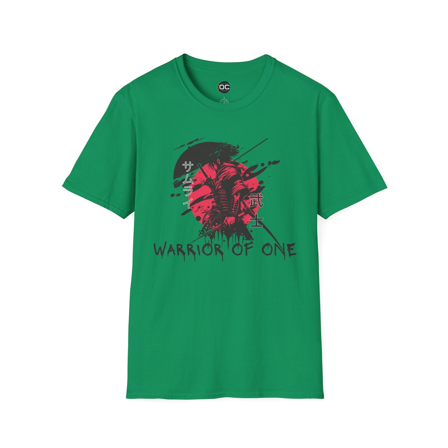 Warrior of One Samurai T-Shirt - Japanese Ink Splatter Art Tee