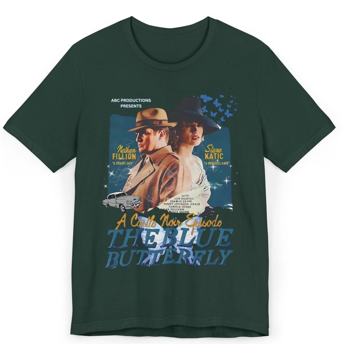 Castle TV Show Noir: The Blue Butterfly Episode T-Shirt β Retro Detective Fan Tee