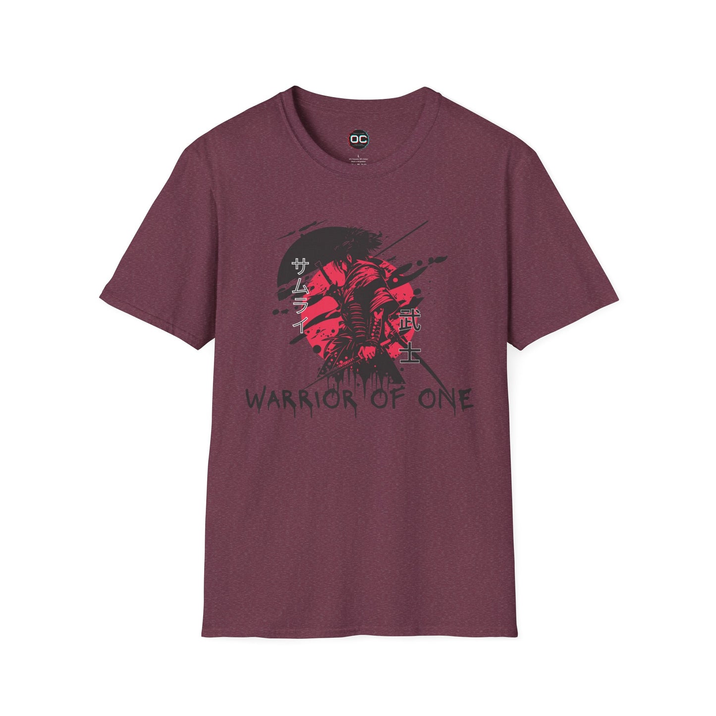Warrior of One Samurai T-Shirt - Japanese Ink Splatter Art Tee