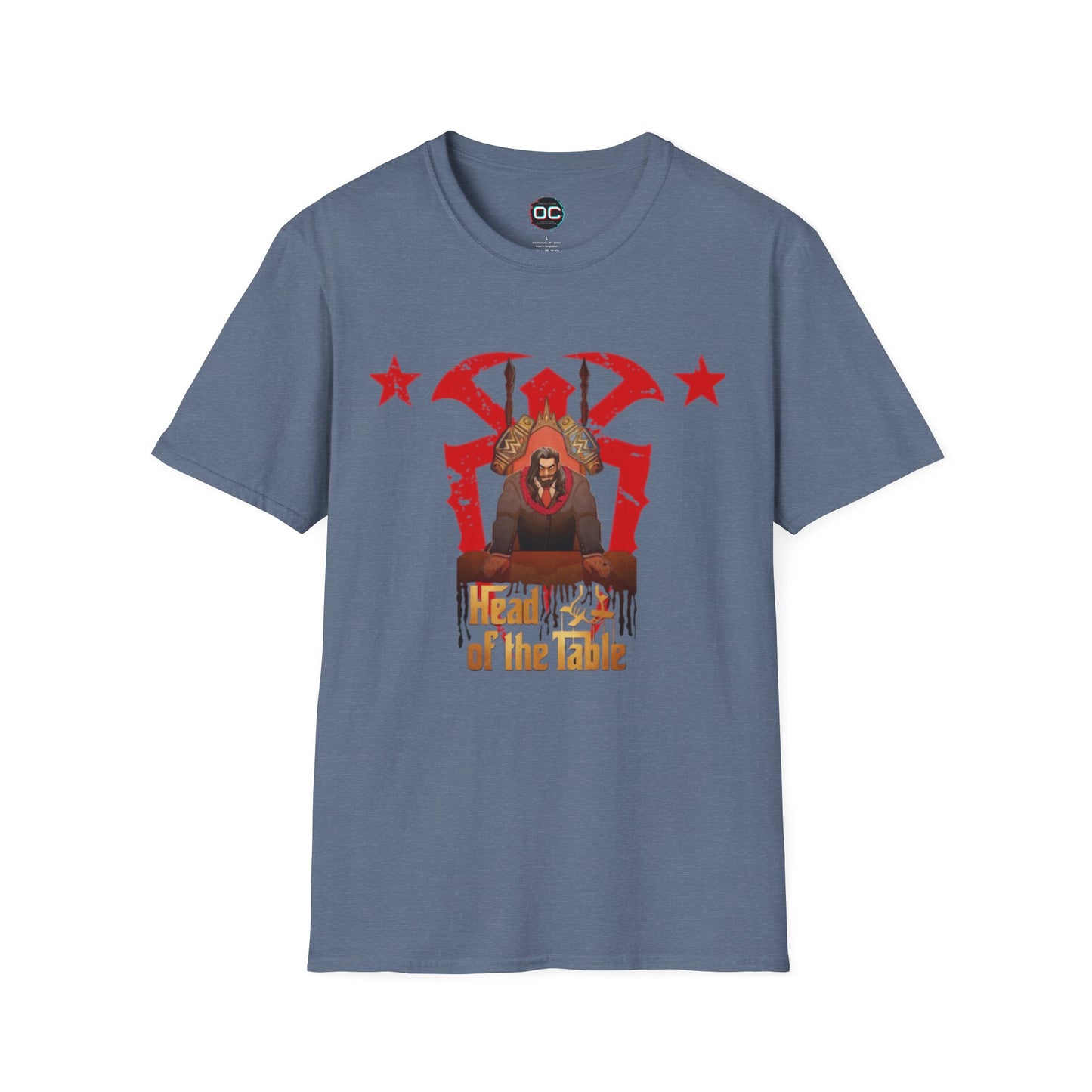 Head of the Table T-Shirt β Animated Roman Reigns in Suit | Bloodline Tribute Tee
