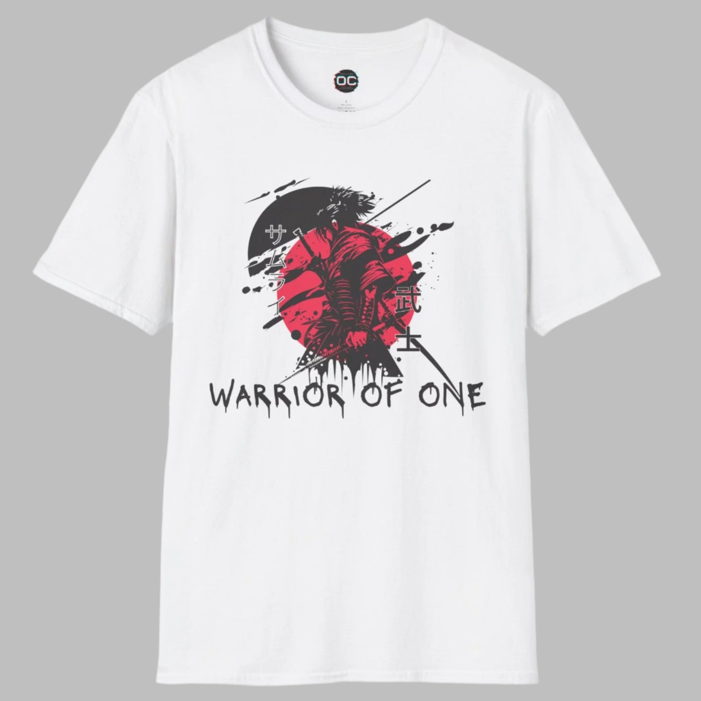 Warrior of One Samurai T-Shirt - Japanese Ink Splatter Art Tee