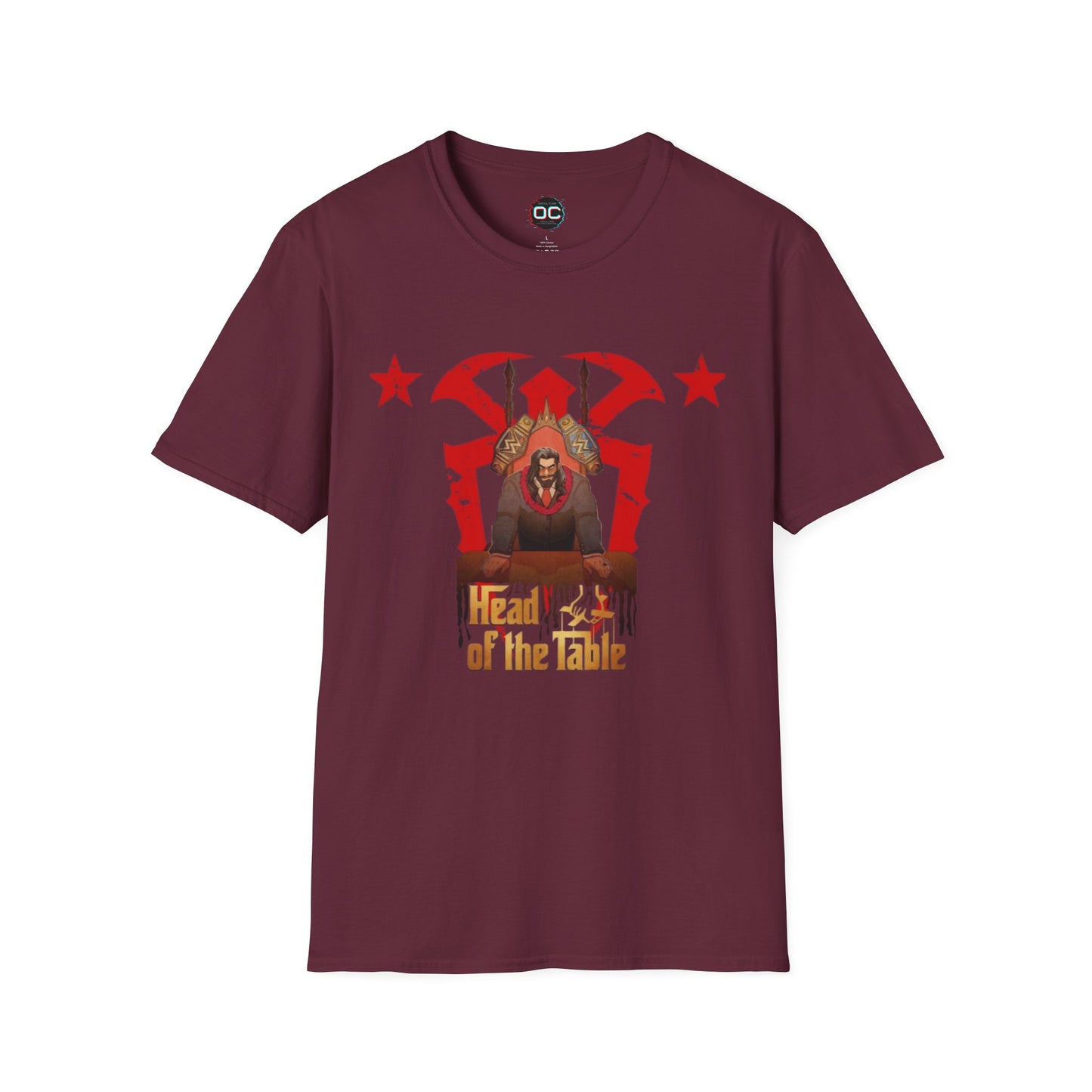 Head of the Table T-Shirt β Animated Roman Reigns in Suit | Bloodline Tribute Tee