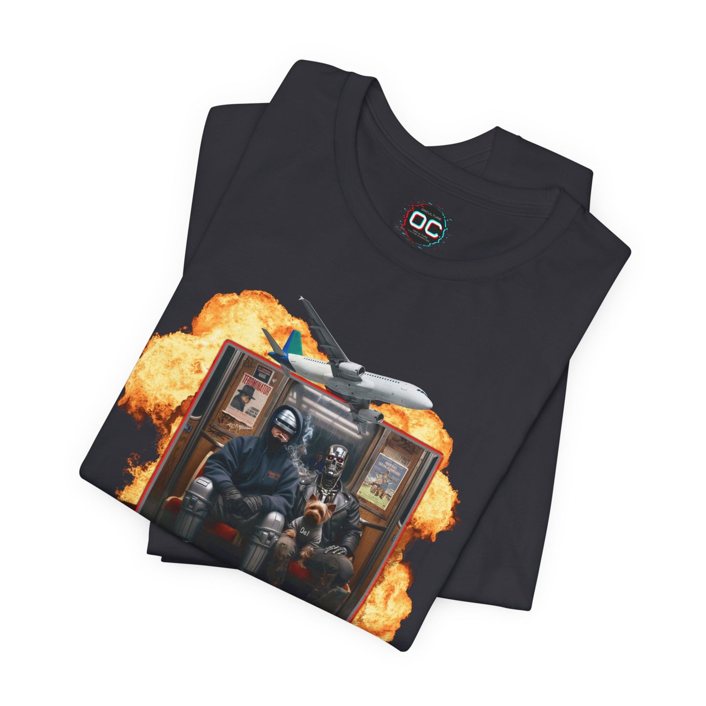 Planes, Trains & Cyborgs Tee – Robocop & Terminator Mashup T-Shirt
